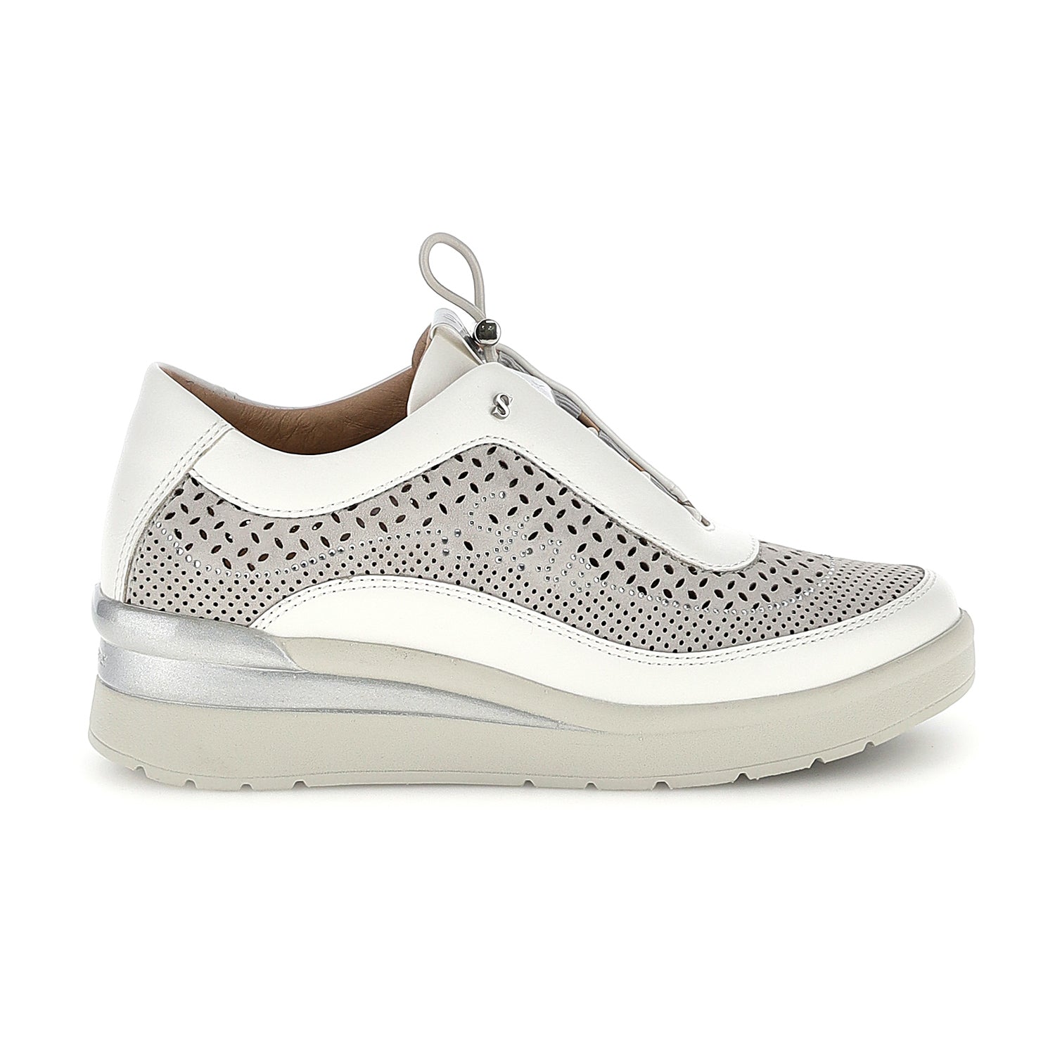 DONNA SCARPE SLIP ON CREAM 38 GRIGIO CHIARO 223606 V35 01