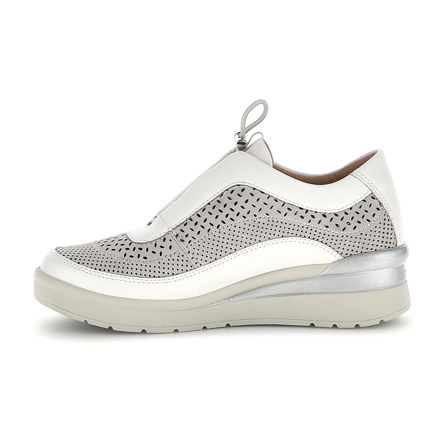 DONNA SCARPE SLIP ON CREAM 38 GRIGIO CHIARO 223606 V35 03