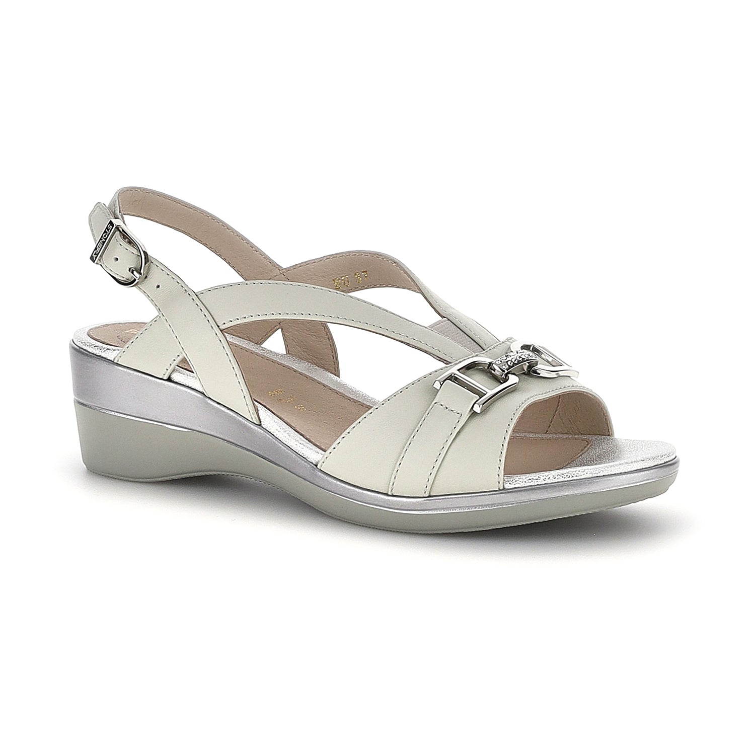 DONNA SANDALI CON ZEPPA VANITY 37 GRIGIO CHIARO 223649 346 02