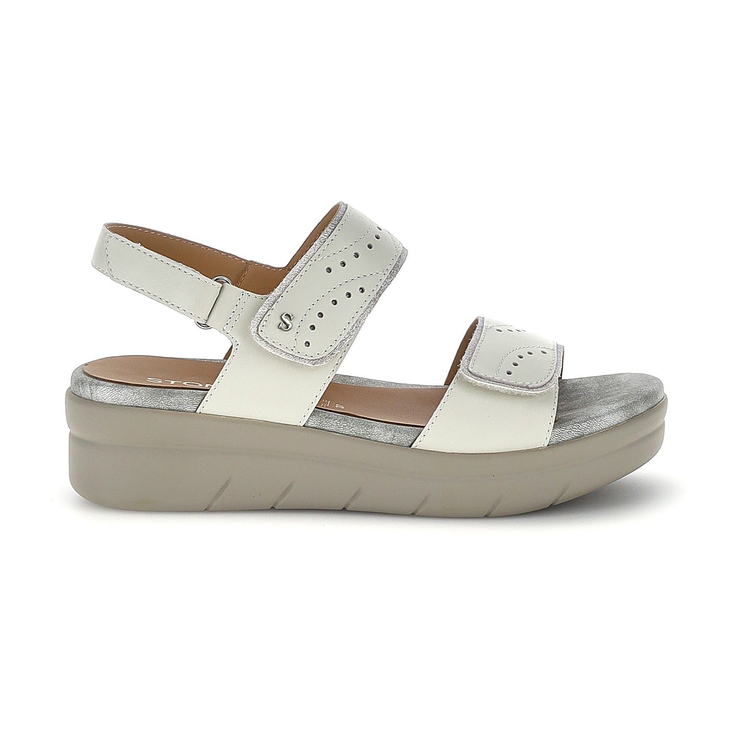 DONNA SANDALI CON ZEPPA AQUA 31 GRIGIO CHIARO 223653 346 01