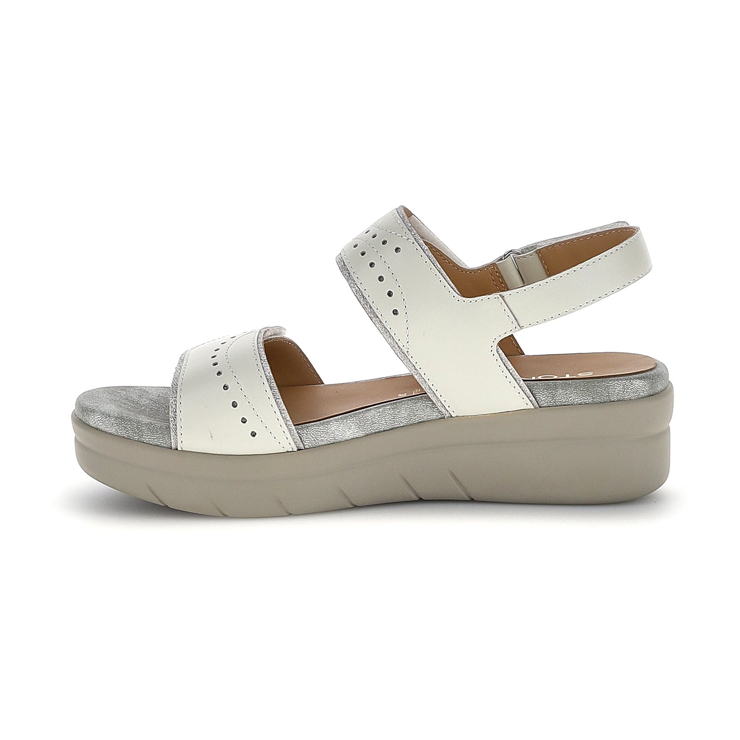DONNA SANDALI CON ZEPPA AQUA 31 GRIGIO CHIARO 223653 346 03