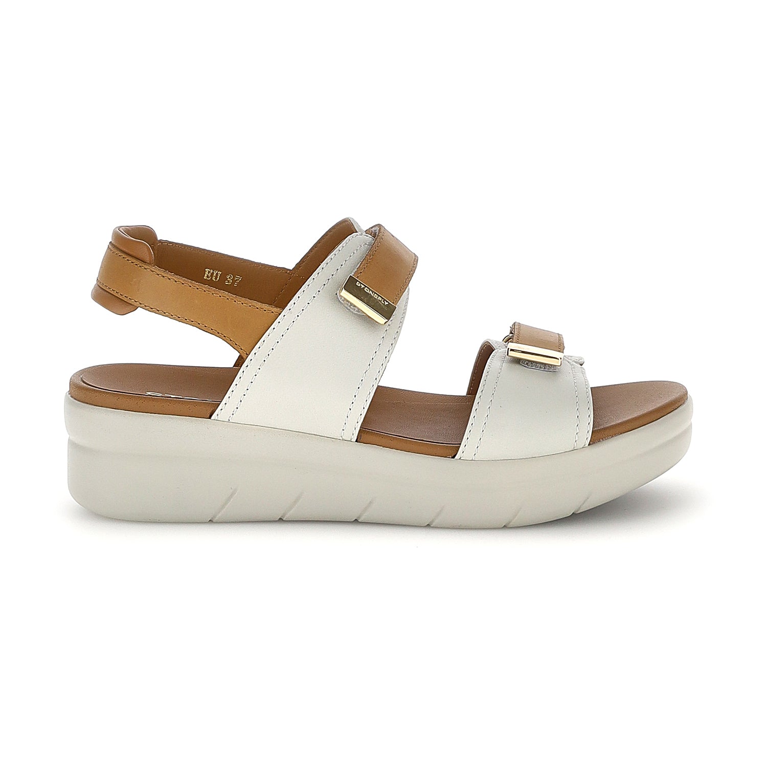 DONNA SANDALI CON ZEPPA AQUA 20 GRIGIO CHIARO 223661 ACH 01