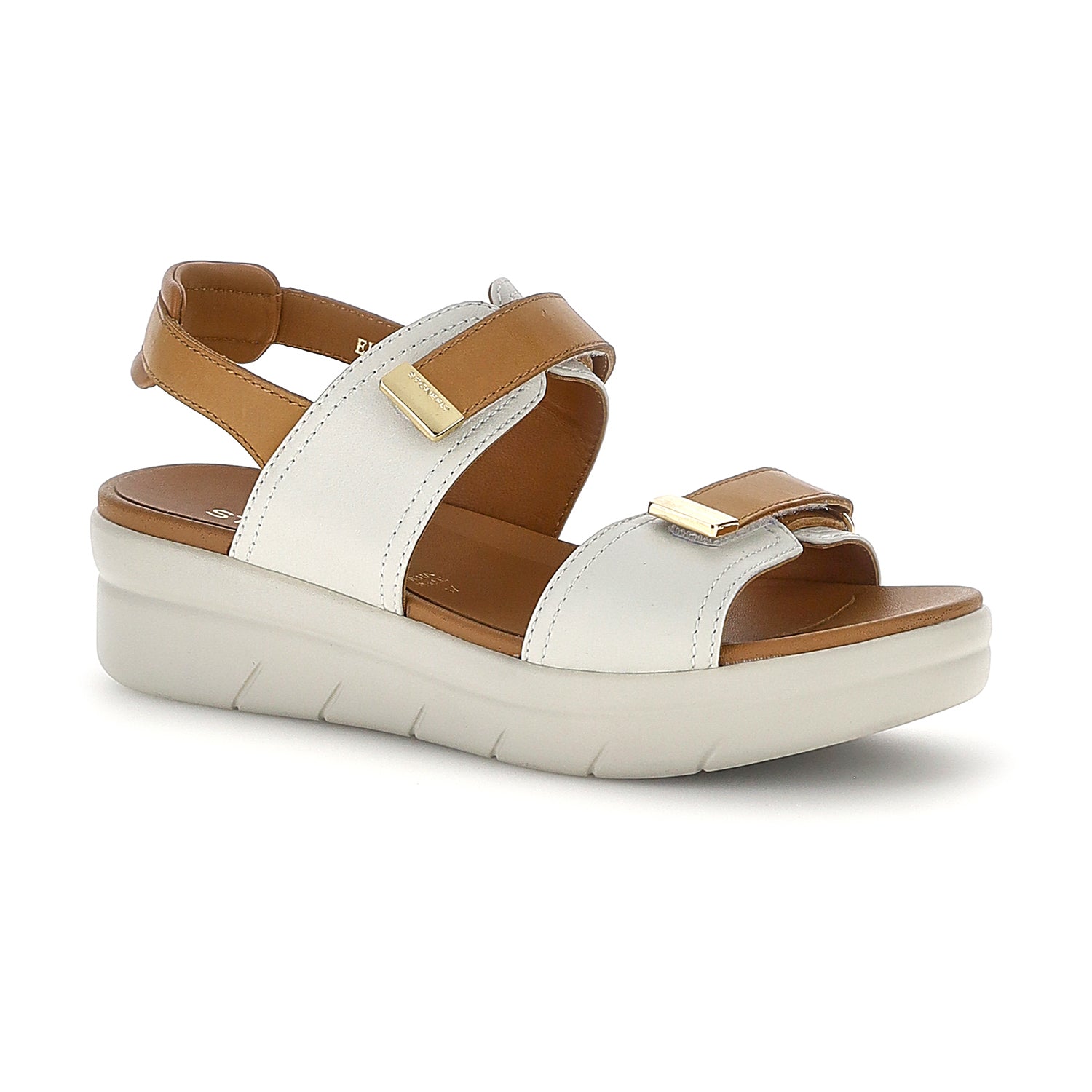 DONNA SANDALI CON ZEPPA AQUA 20 GRIGIO CHIARO 223661 ACH 02