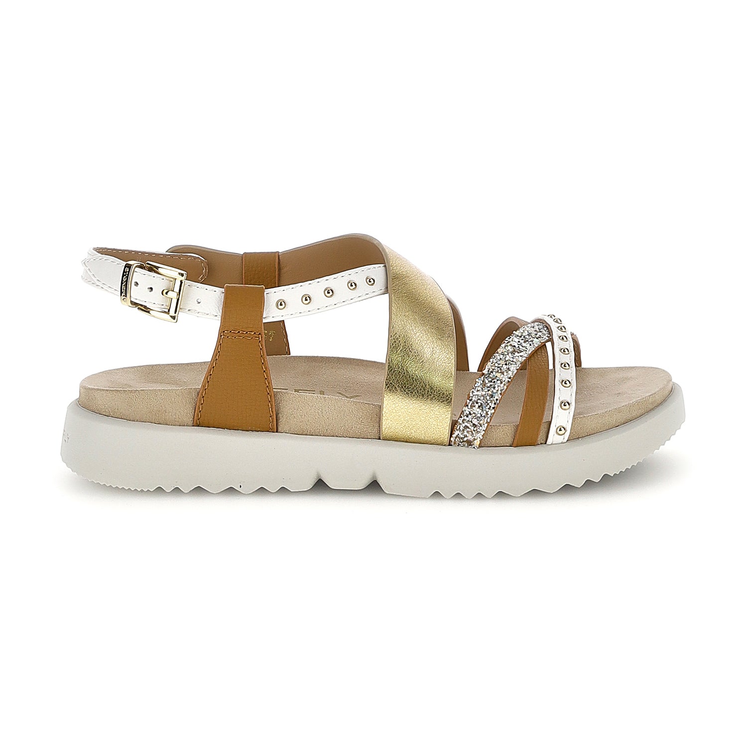 DONNA SANDALI CON ZEPPA RIVA 15 BEIGE 223721 EH5 01