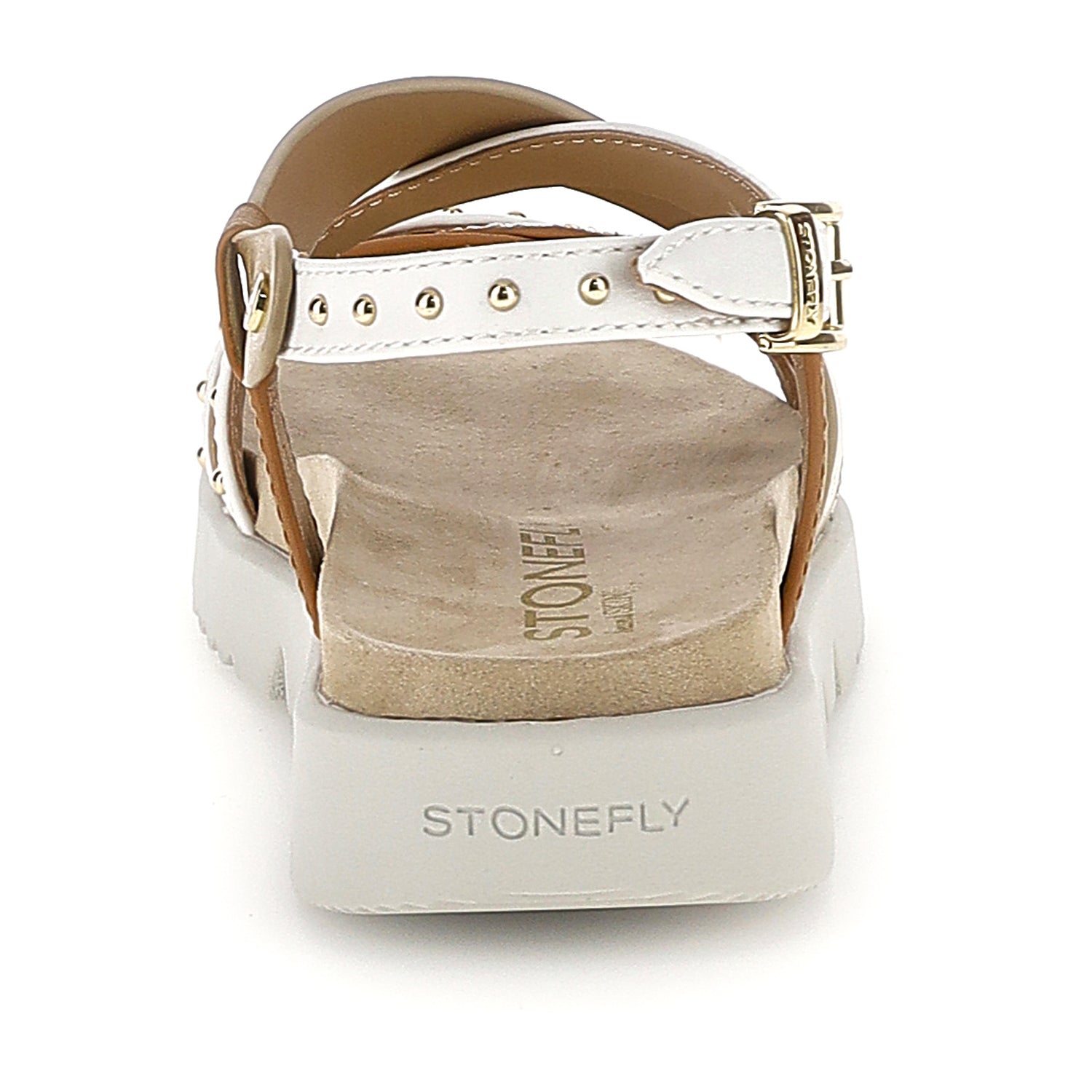 DONNA SANDALI CON ZEPPA RIVA 15 BEIGE 223721 EH5 05