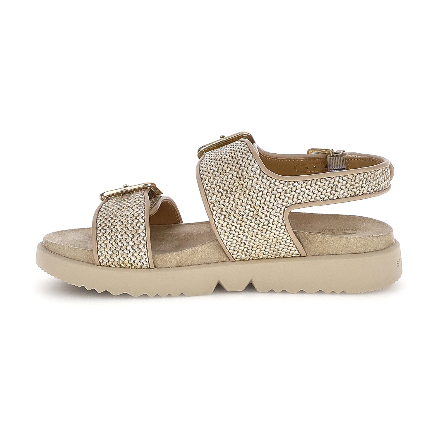 DONNA SANDALI CON ZEPPA RIVA 19 BEIGE 223727 221 03