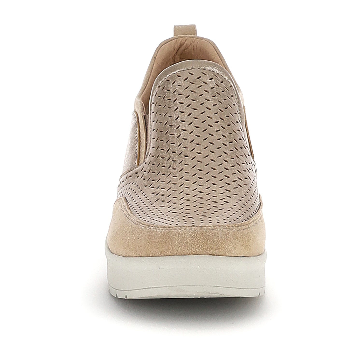 DONNA SCARPE SLIP ON CREAM 67 ORO 223733 I89 04