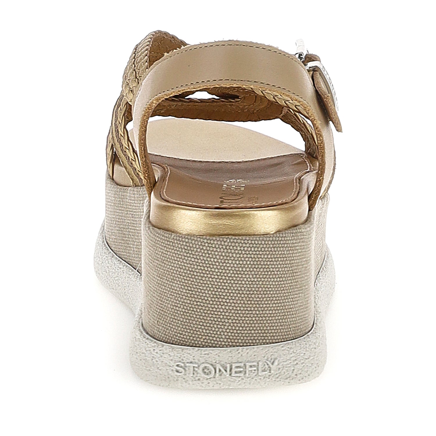 DONNA SANDALI CON ZEPPA ARIANNA 3 ORO 223736 ELM 05