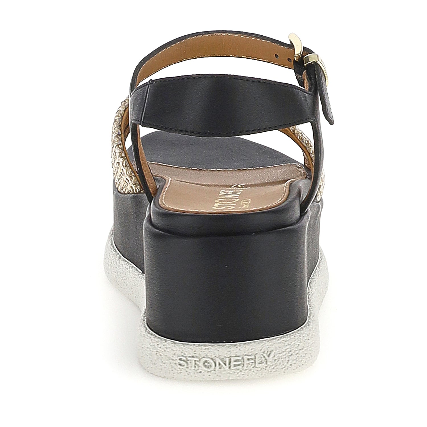 DONNA SANDALI CON ZEPPA ARIANNA 4 NERO 223737 EMZ 05