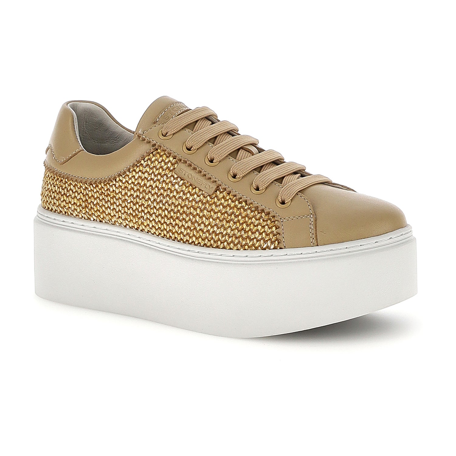 DONNA SCARPE ALLACCIATE SKY 1 BEIGE 223835 EKC 02