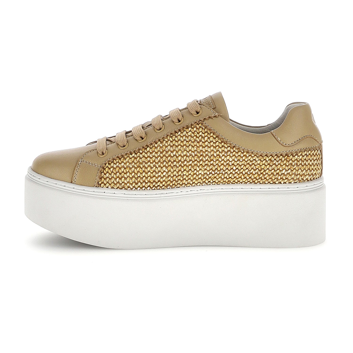 DONNA SCARPE ALLACCIATE SKY 1 BEIGE 223835 EKC 03