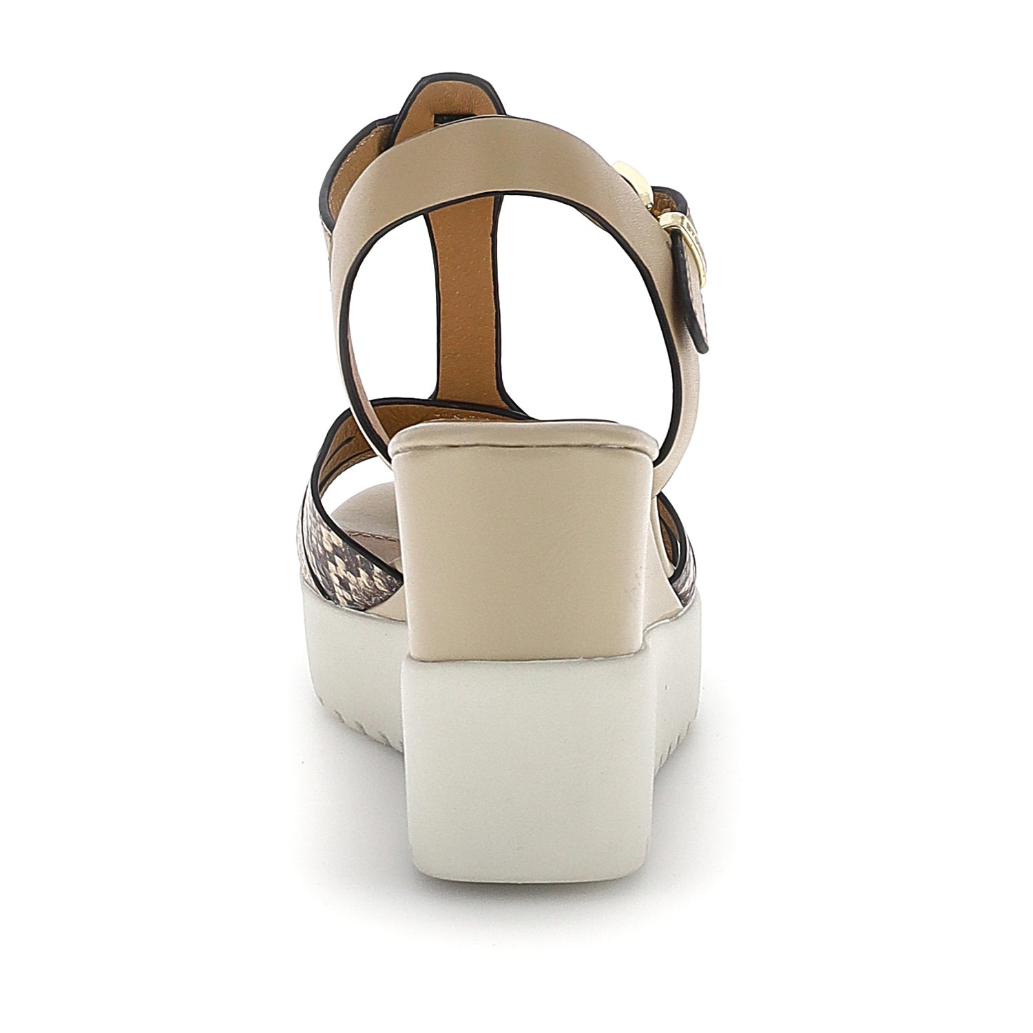 DONNA SANDALI CON ZEPPA ELY 24 BEIGE 223867 EMF 05