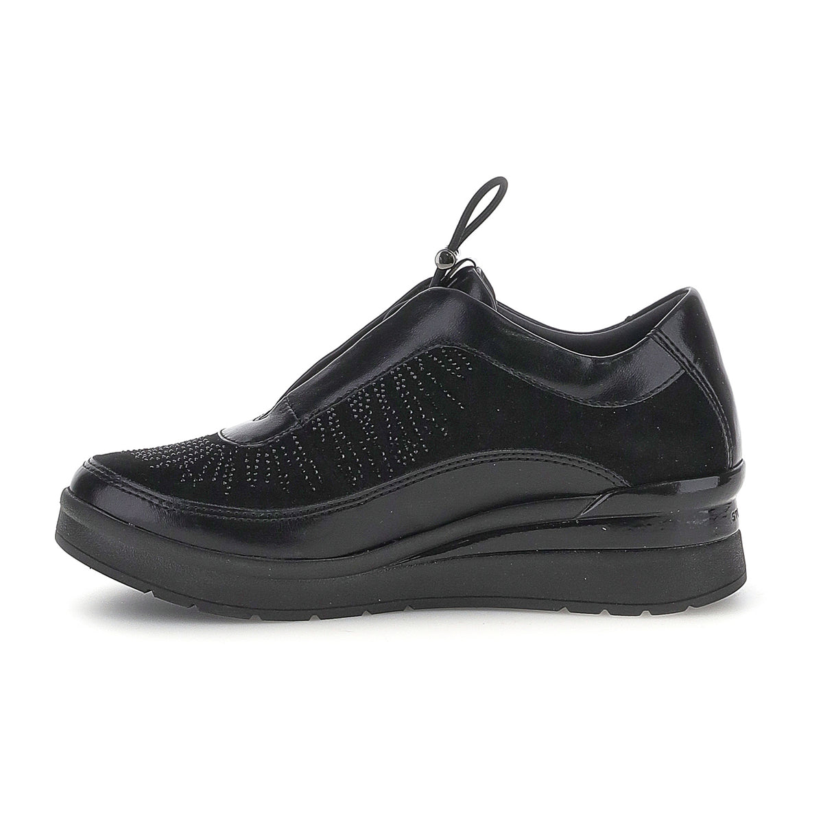 DONNA SCARPE SLIP ON CREAM 70 NERO 224215 000 03