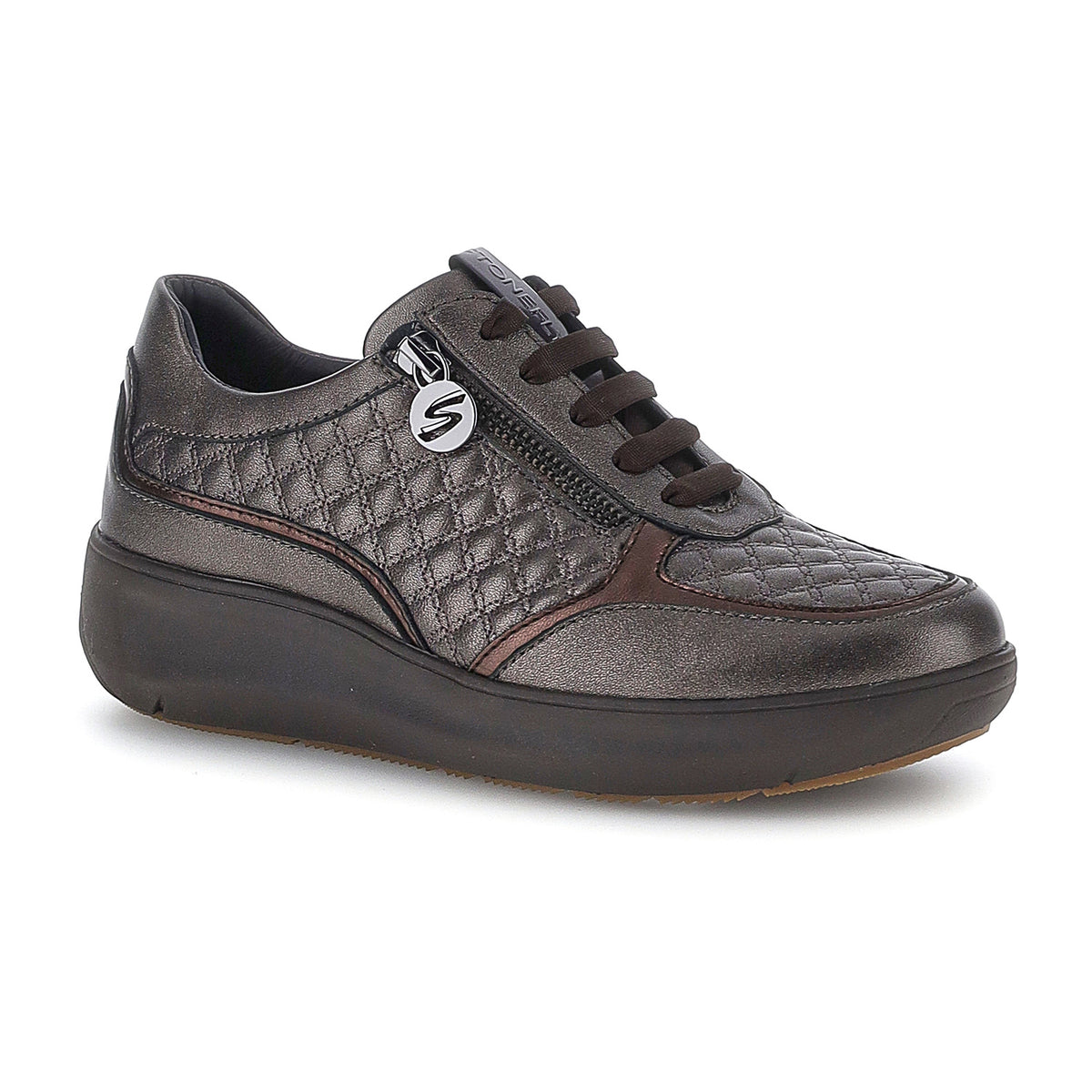 DONNA SCARPE ALLACCIATE ROCK 36 MARRONE SCURO 224264 410 02