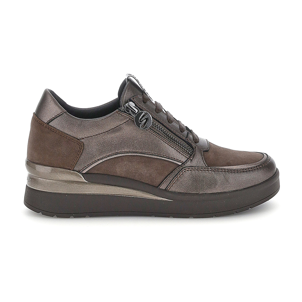DONNA SCARPE ALLACCIATE CREAM 58 MARRONE SCURO 224277 DXX 01