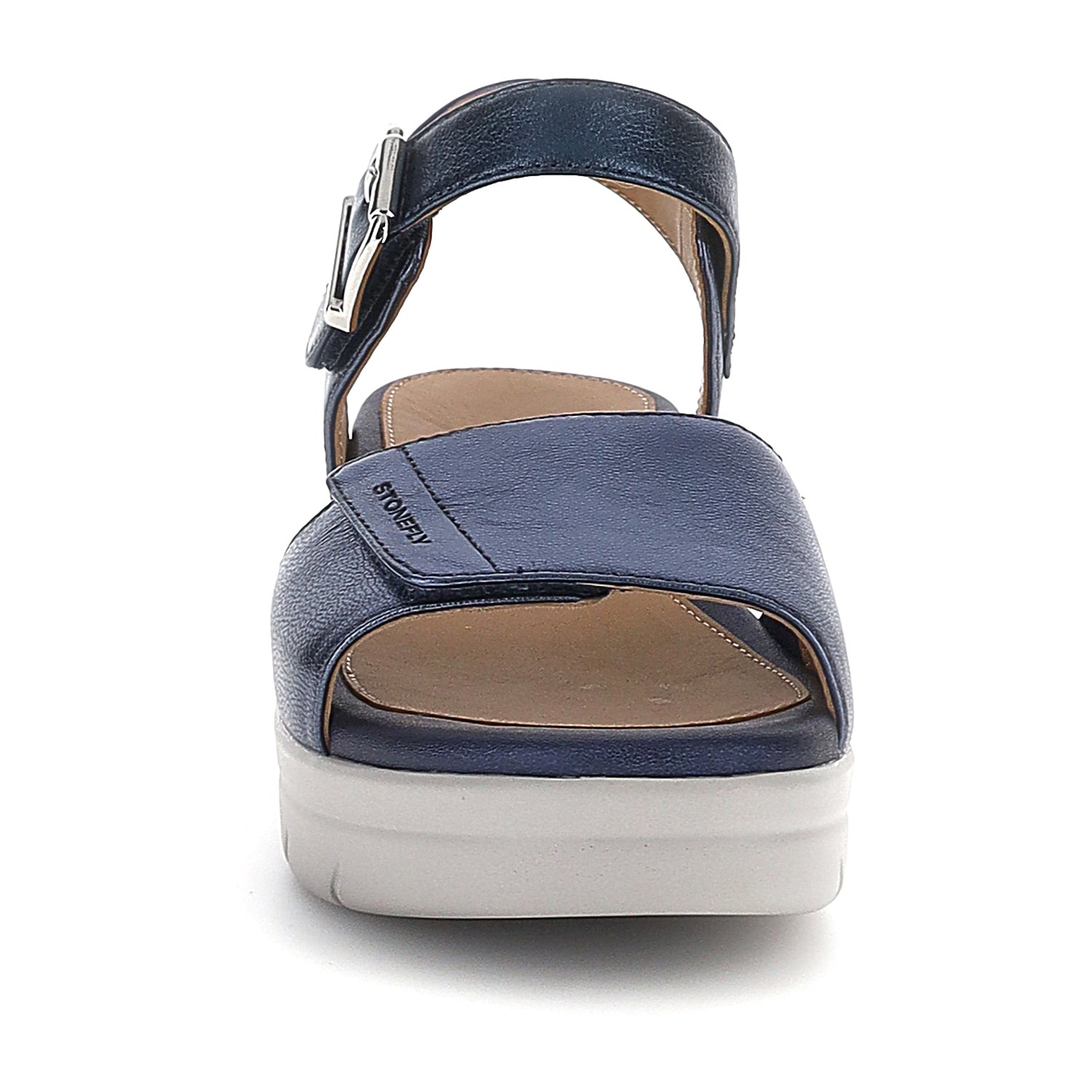 DONNA SANDALI CON ZEPPA AQUA 2 BLU SCURO 108232 ELB 04