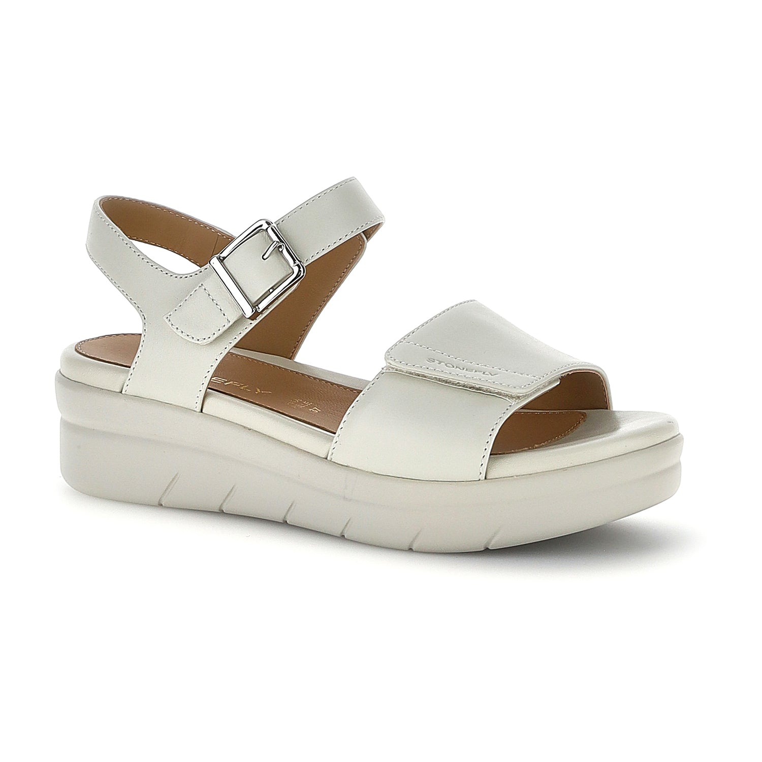 DONNA SANDALI CON ZEPPA AQUA 2 GRIGIO CHIARO 110207 346 02