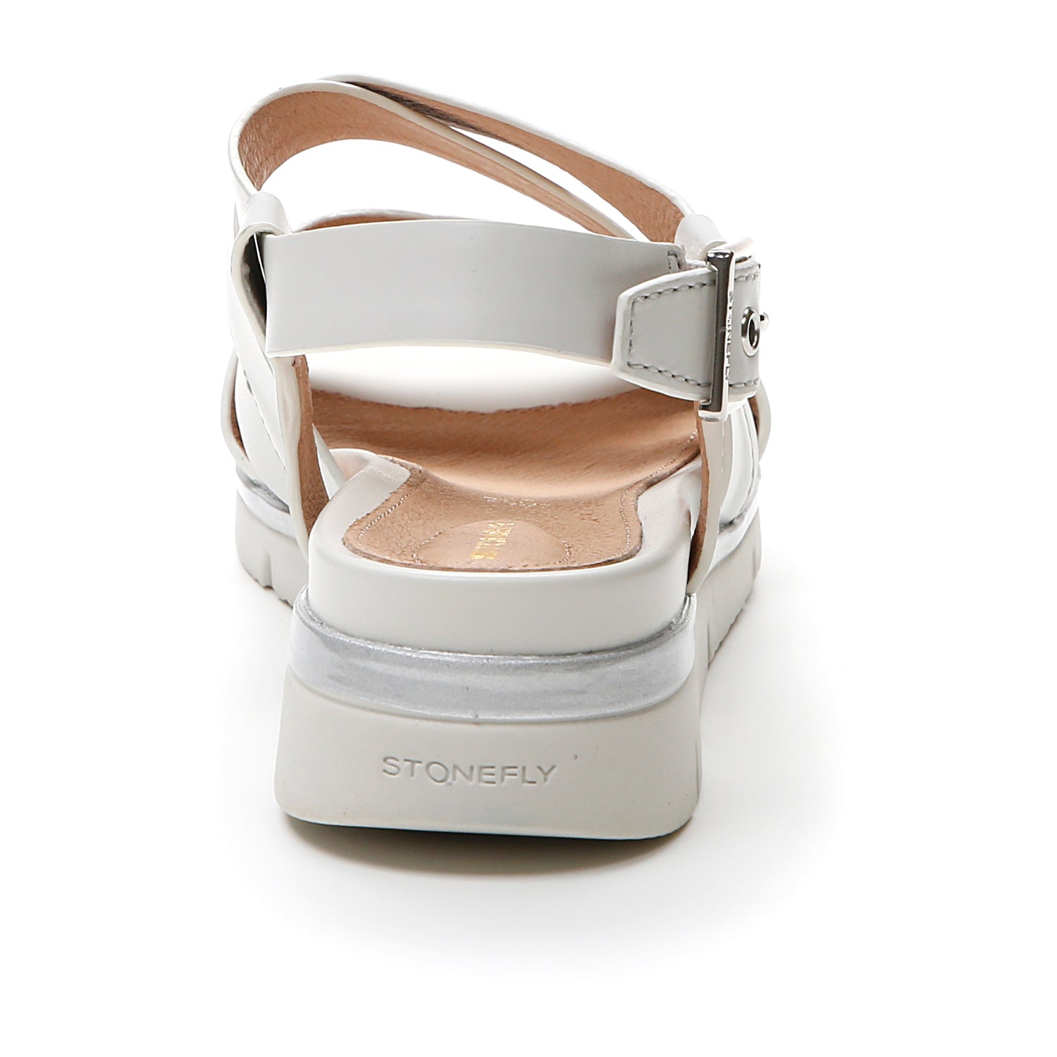 ELODY 18 WEDGE SANDAL WHITE - Main Image