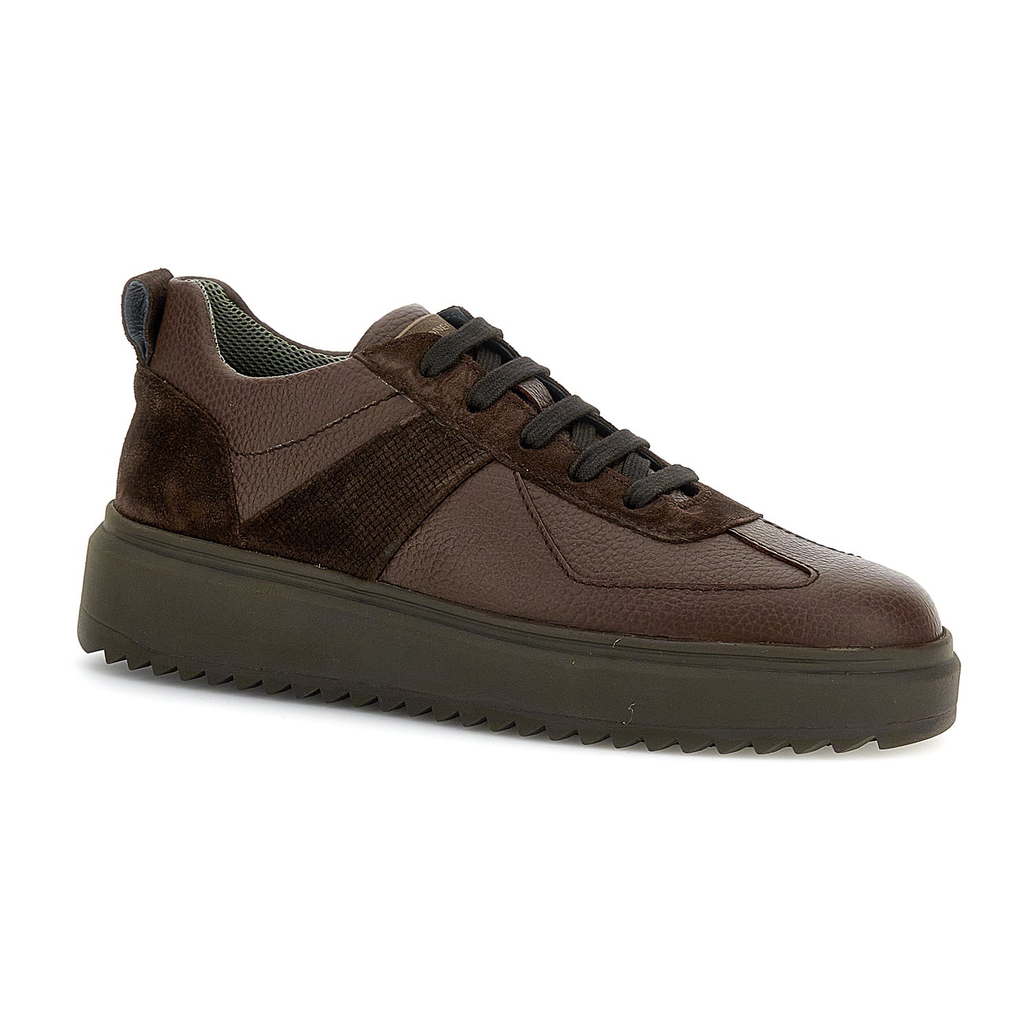 UOMO SCARPE ALLACCIATE RIVER 1 MARRONE SCURO 218430 M94 02