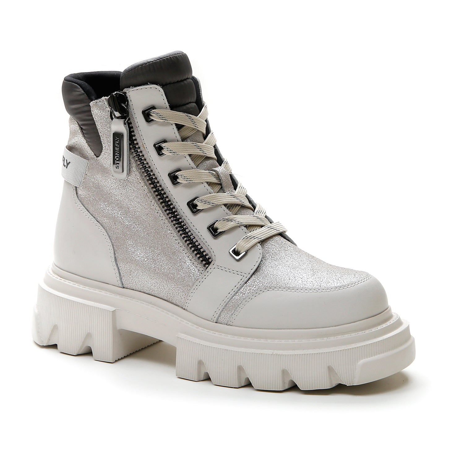 DONNA STIVALETTI MEDI PIPER 8 GRIGIO CHIARO 218469 081 02