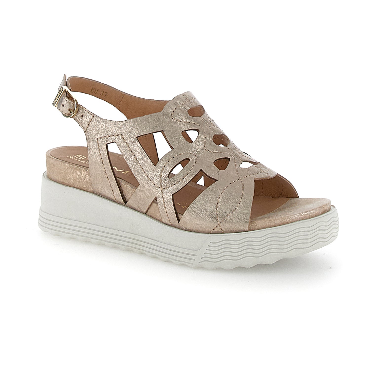 DONNA SANDALI CON ZEPPA PARKY 25 ORO 220898 I89 02