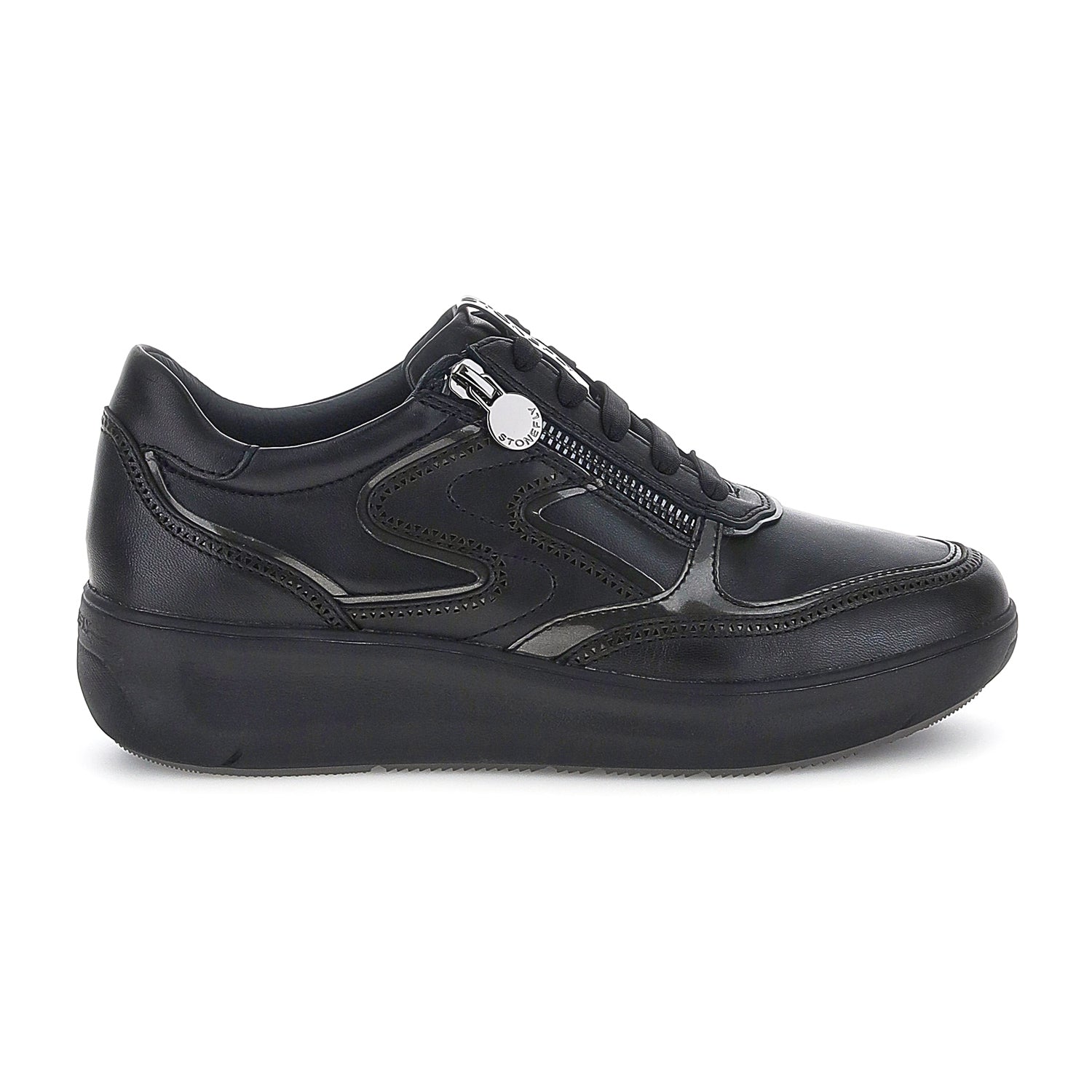 DONNA SCARPE ALLACCIATE ROCK 27 NERO 221574 000 01