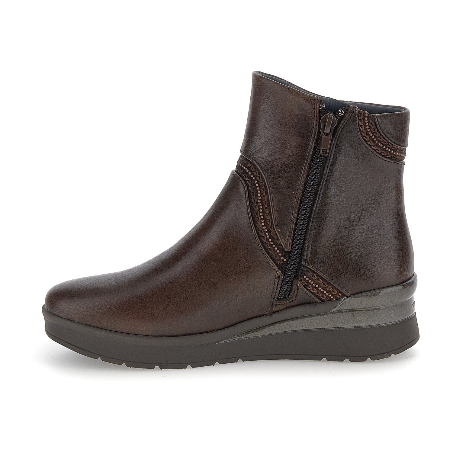 DONNA STIVALETTI MEDI CREAM 55 MARRONE SCURO 221729 5HD 03