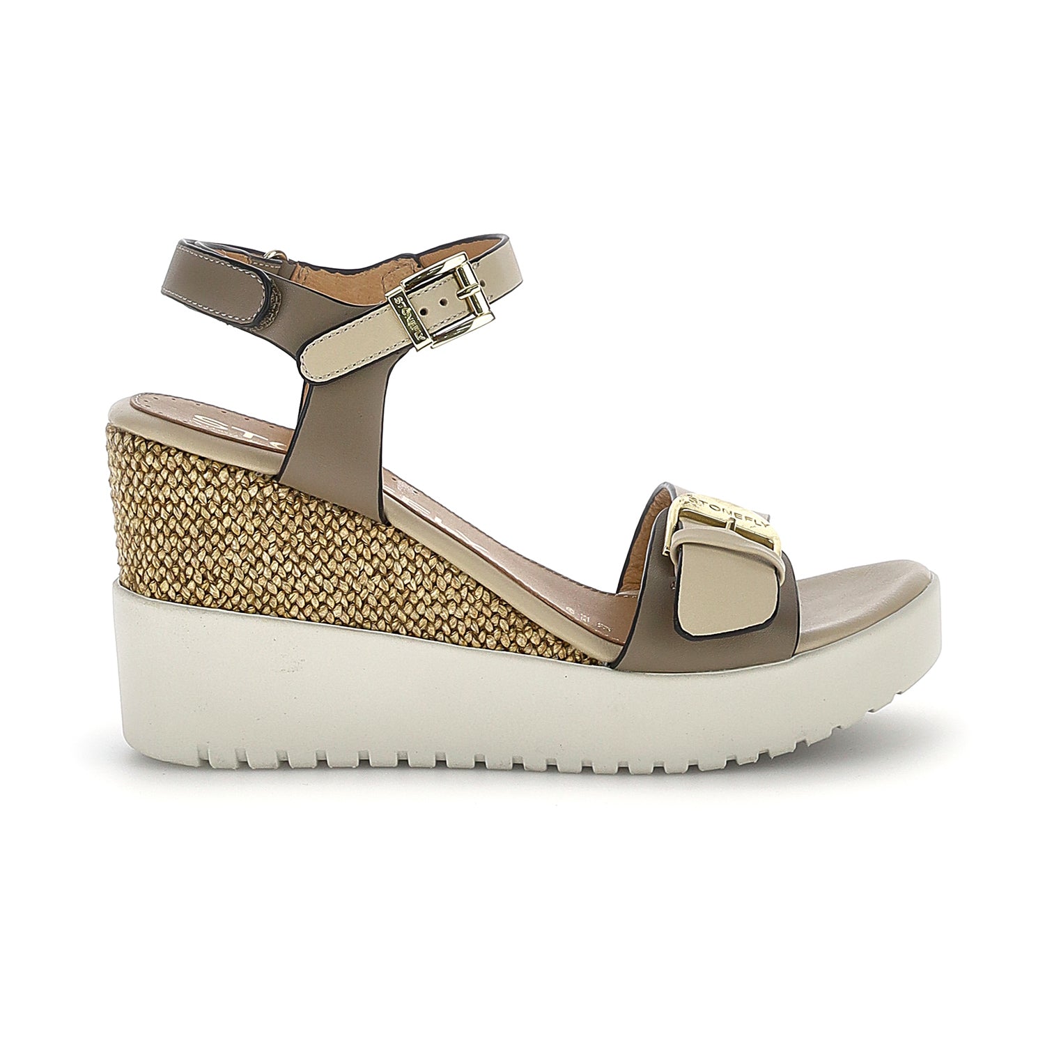 DONNA SANDALI CON ZEPPA ELY 21 BEIGE 222301 EGD 01
