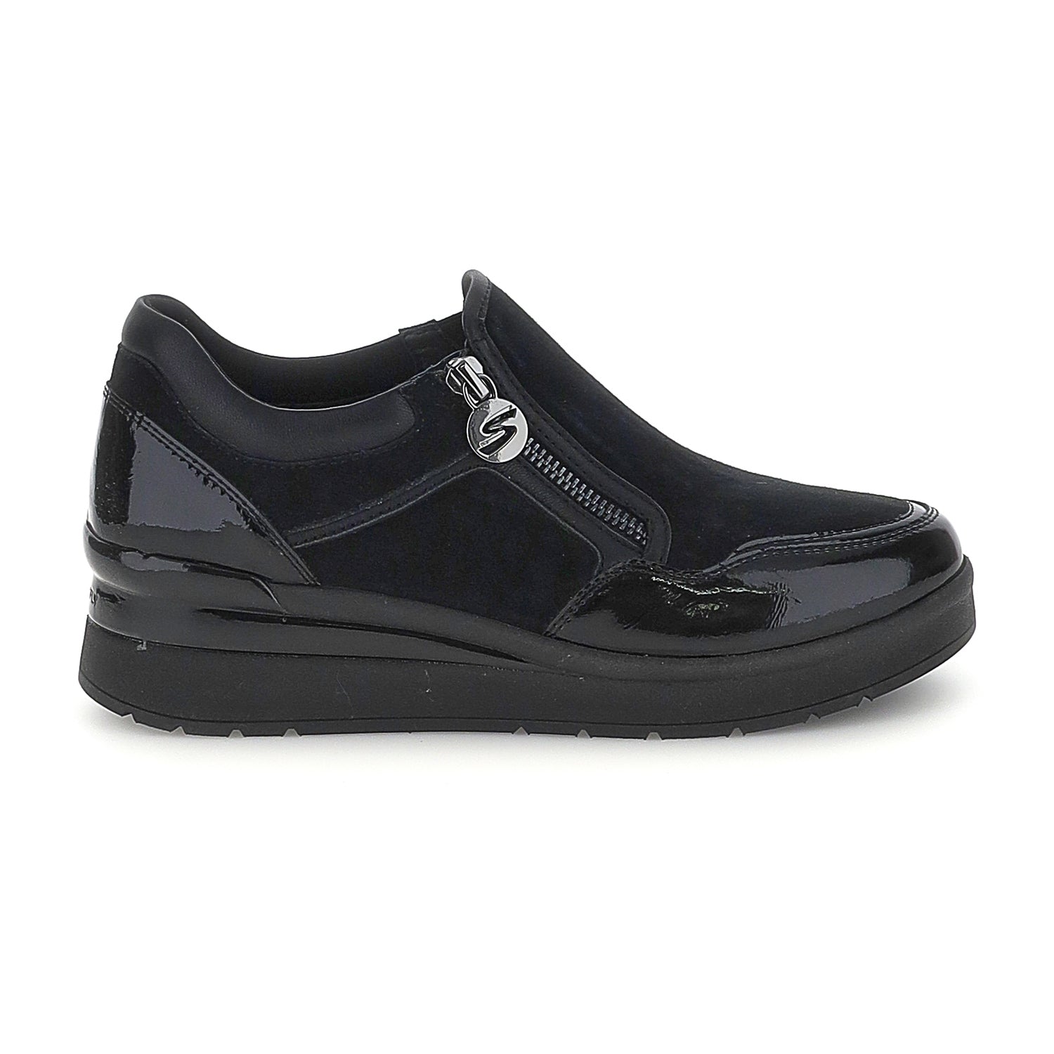 DONNA SCARPE CON CERNIERA CREAM 62 NERO 222961 000 01