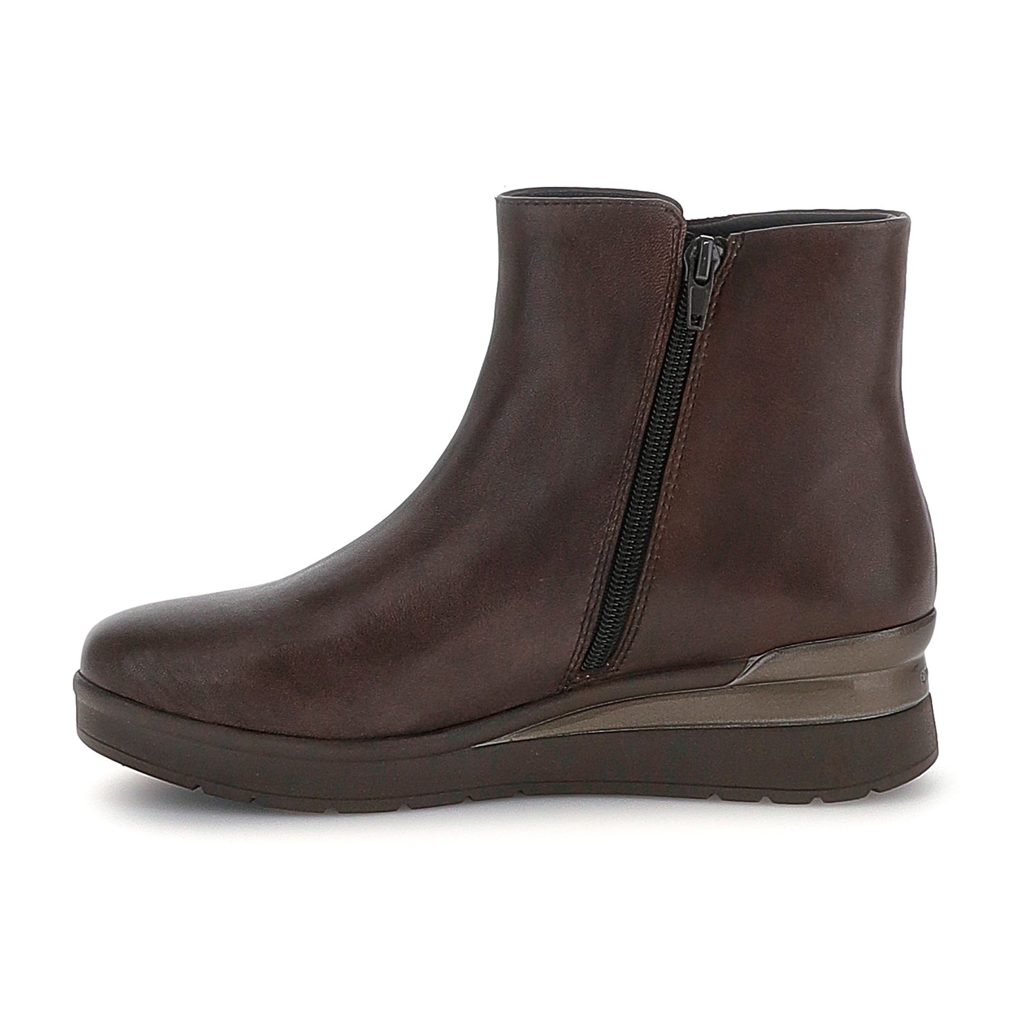 DONNA STIVALI ALLA CAVIGLIA CREAM 64 MARRONE SCURO 222968 5HD 03