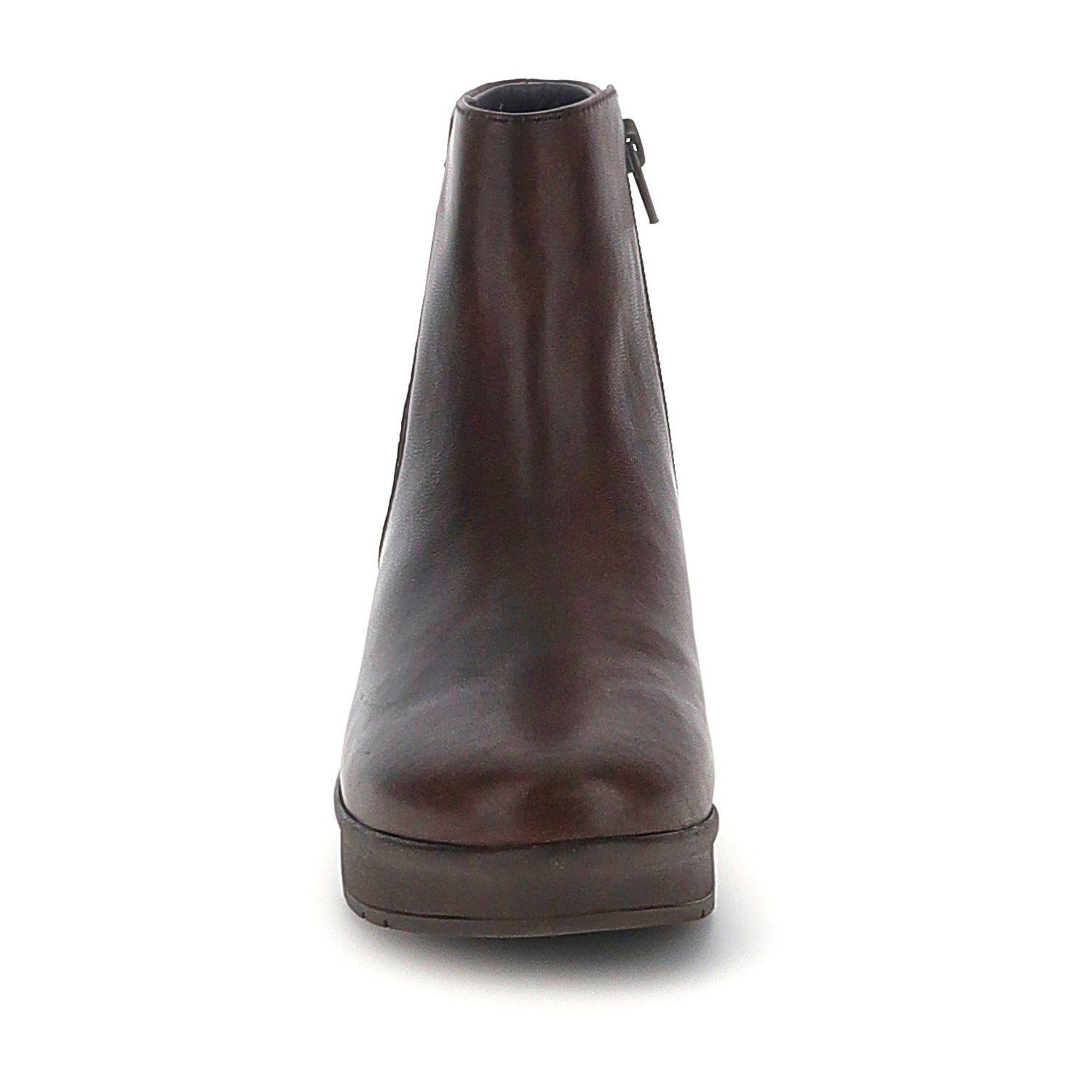 DONNA STIVALI ALLA CAVIGLIA CREAM 64 MARRONE SCURO 222968 5HD 04