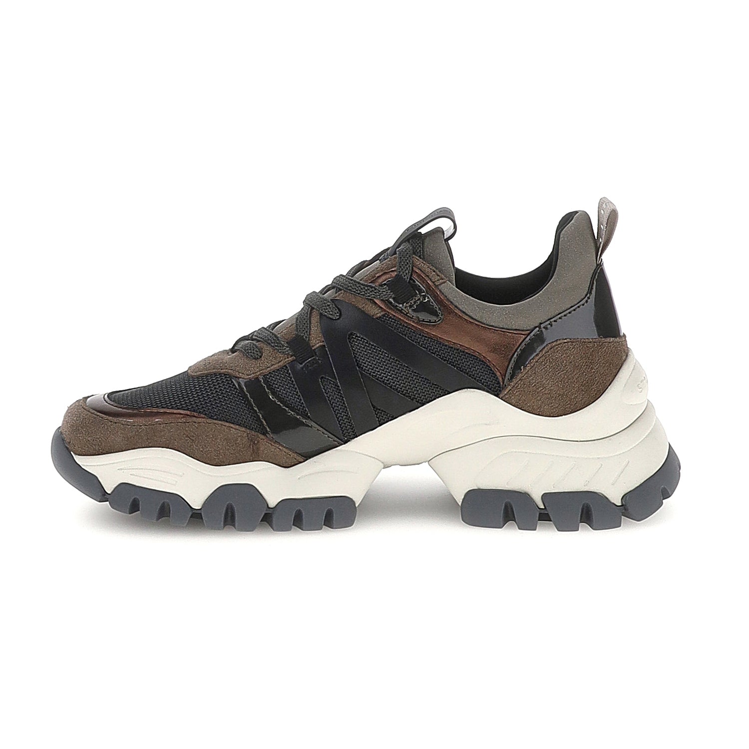 DONNA SCARPE ALLACCIATE TWIGGY 1 MARRONE SCURO 223044 DRC 03