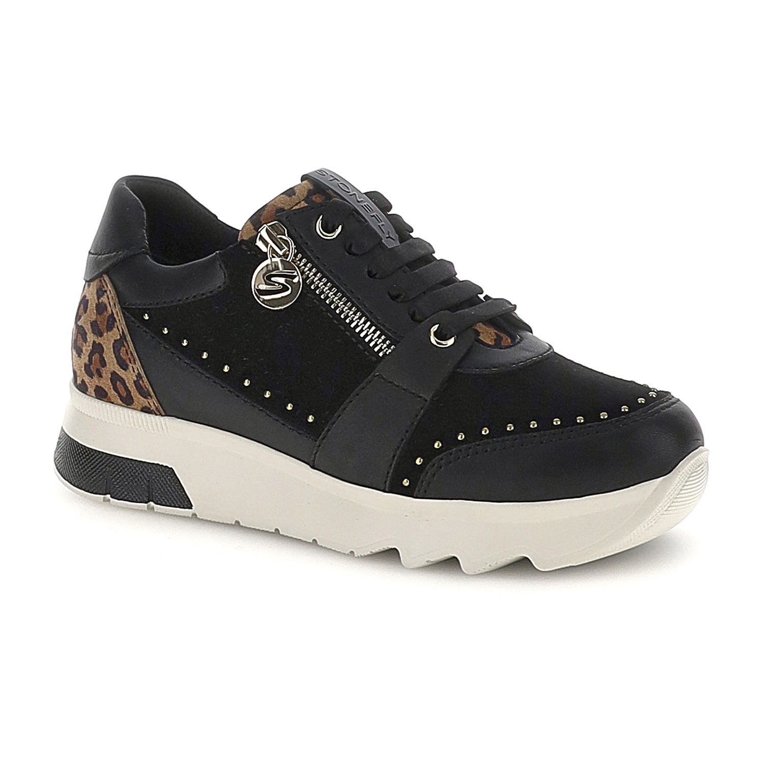 DONNA SCARPE ALLACCIATE SPOCK 47 NERO 223124 ASG 02