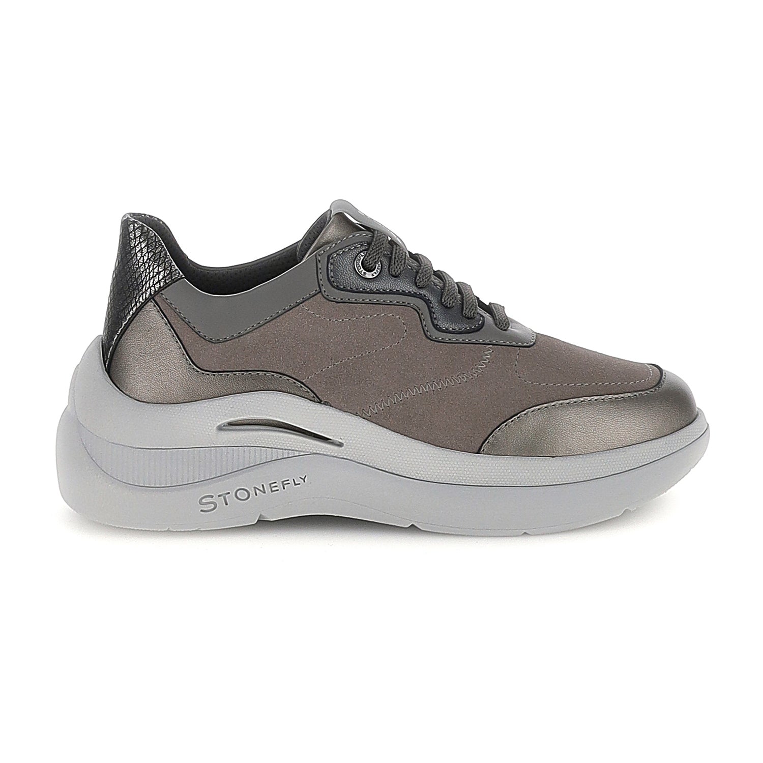 DONNA SCARPE ALLACCIATE ROCHA 10 GRIGIO SCURO 223228 DWR 01