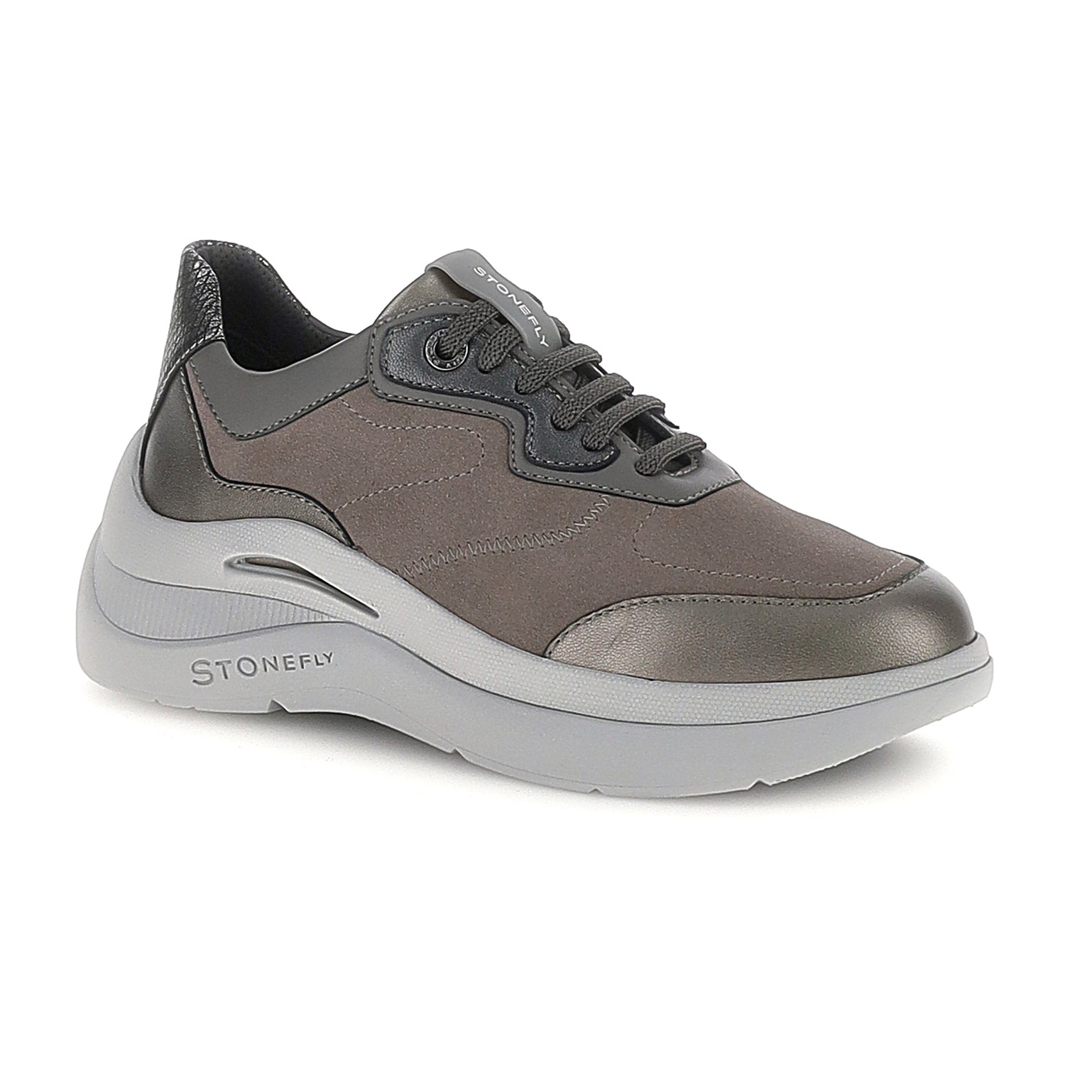 DONNA SCARPE ALLACCIATE ROCHA 10 GRIGIO SCURO 223228 DWR 02