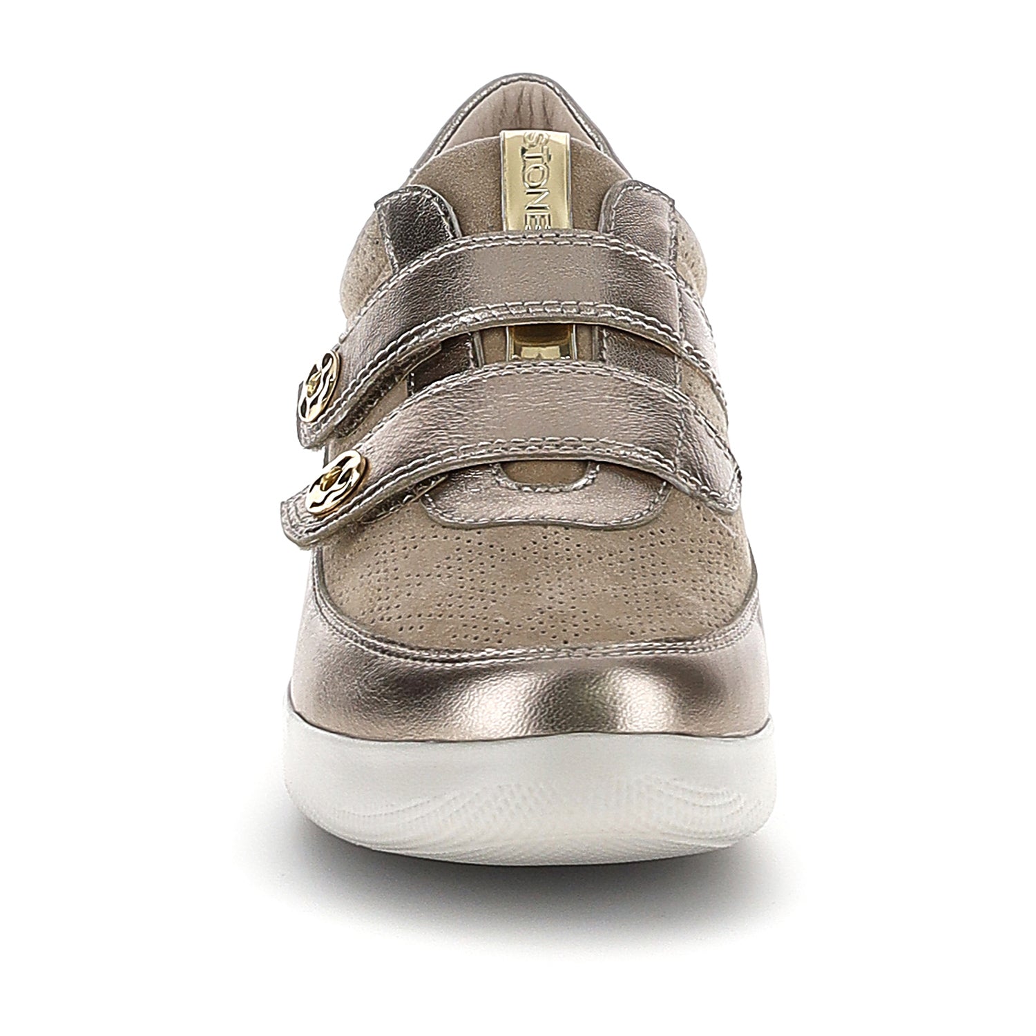 DONNA SCARPE CON STRAPPI PASEO 50 ORO 223455 E1U 04