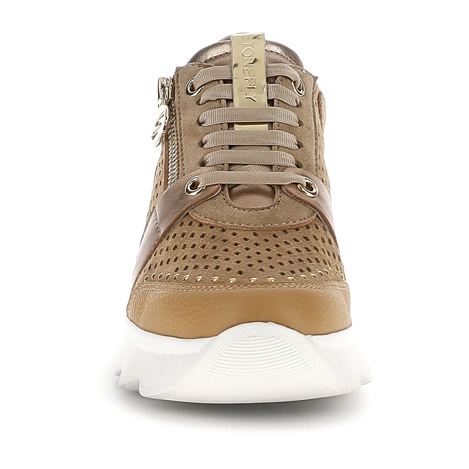 DONNA SCARPE CON CERNIERA SPOCK 47 BEIGE 223579 EC1 04