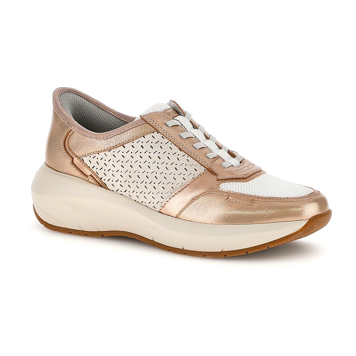 DONNA SCARPE ALLACCIATE TWINS 10 GRIGIO CHIARO 223603 EDF 02