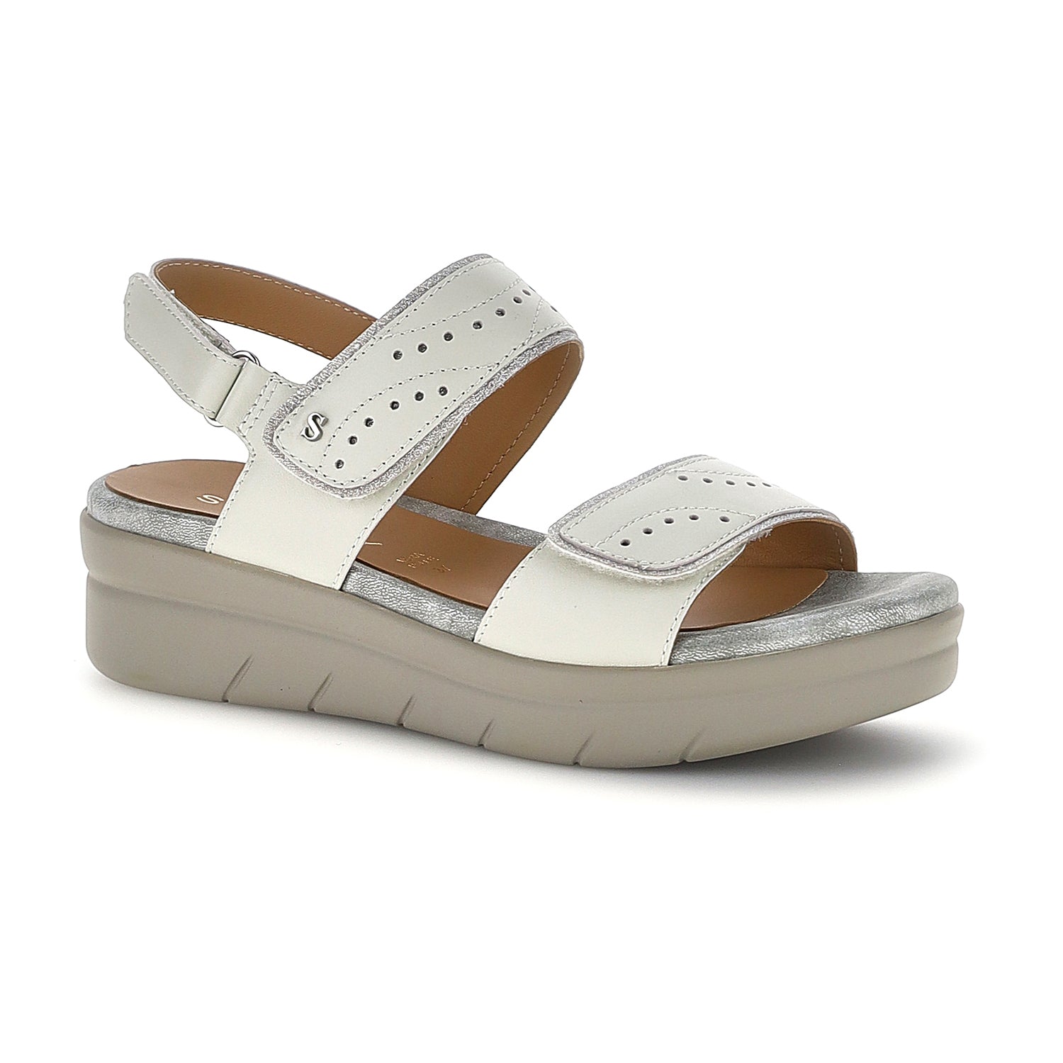 DONNA SANDALI CON ZEPPA AQUA 31 GRIGIO CHIARO 223653 346 02