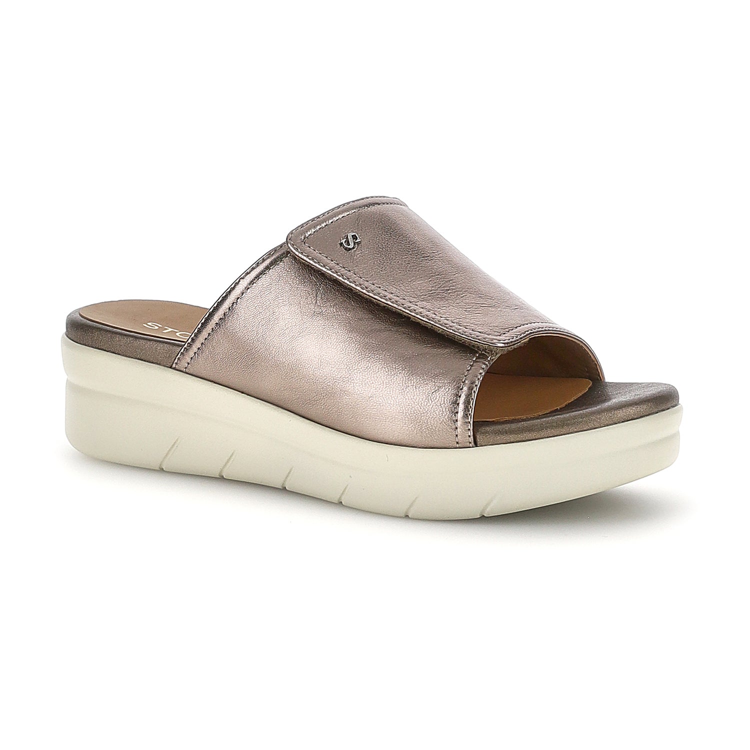DONNA SANDALI CON ZEPPA AQUA 33 ORO 223655 Z00 02