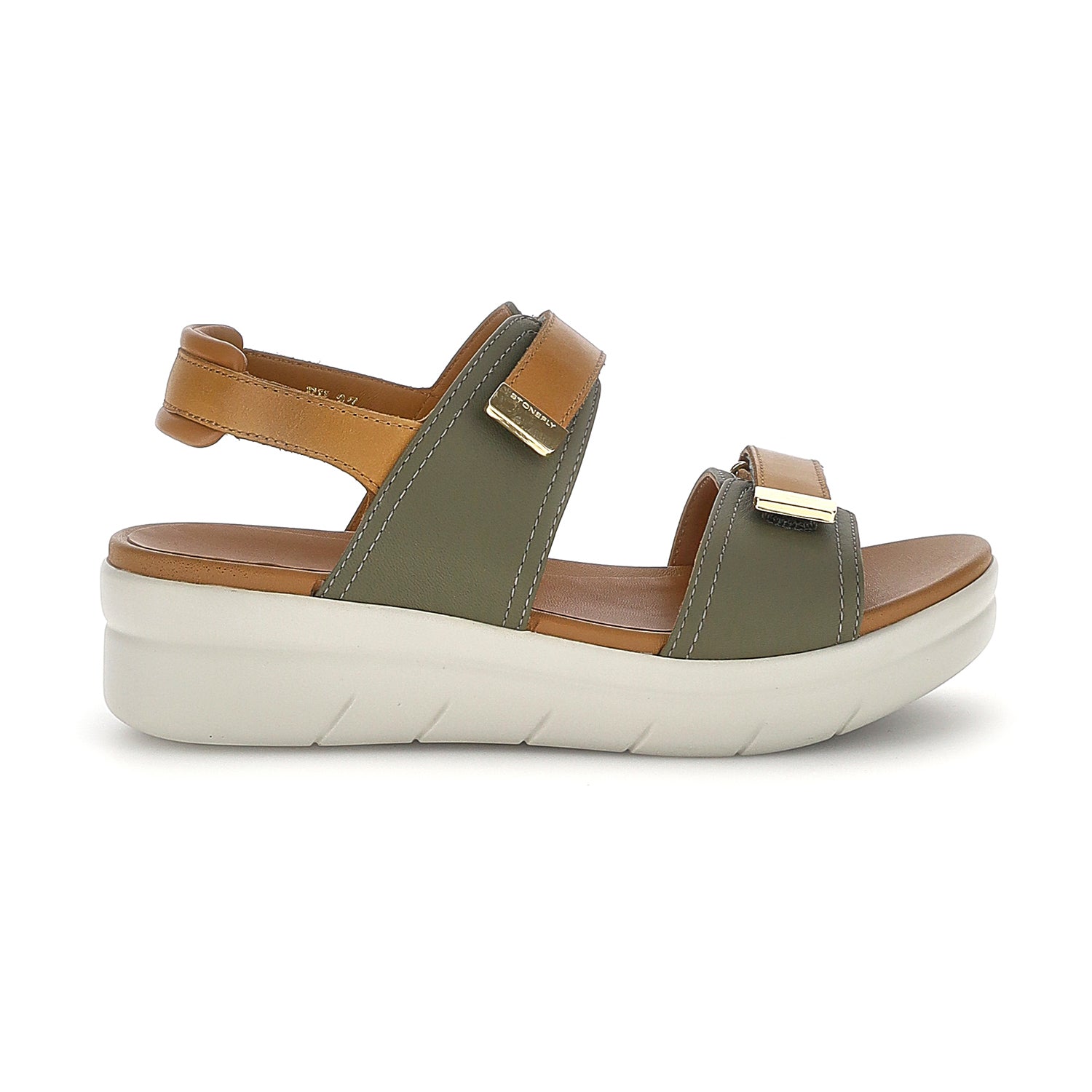 DONNA SANDALI CON ZEPPA AQUA 20 VERDE CHIARO 223661 ACI 01