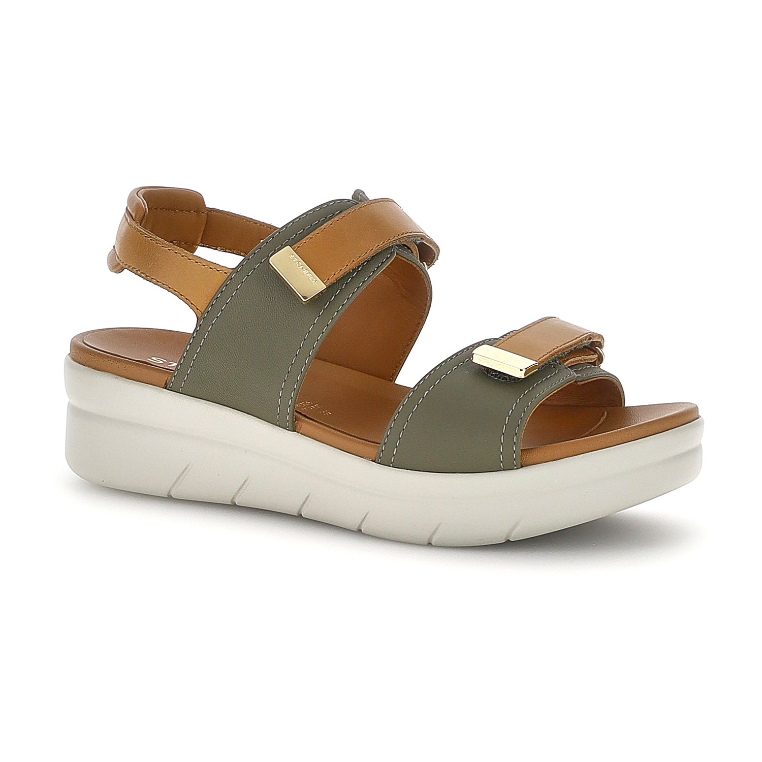 DONNA SANDALI CON ZEPPA AQUA 20 VERDE CHIARO 223661 ACI 02