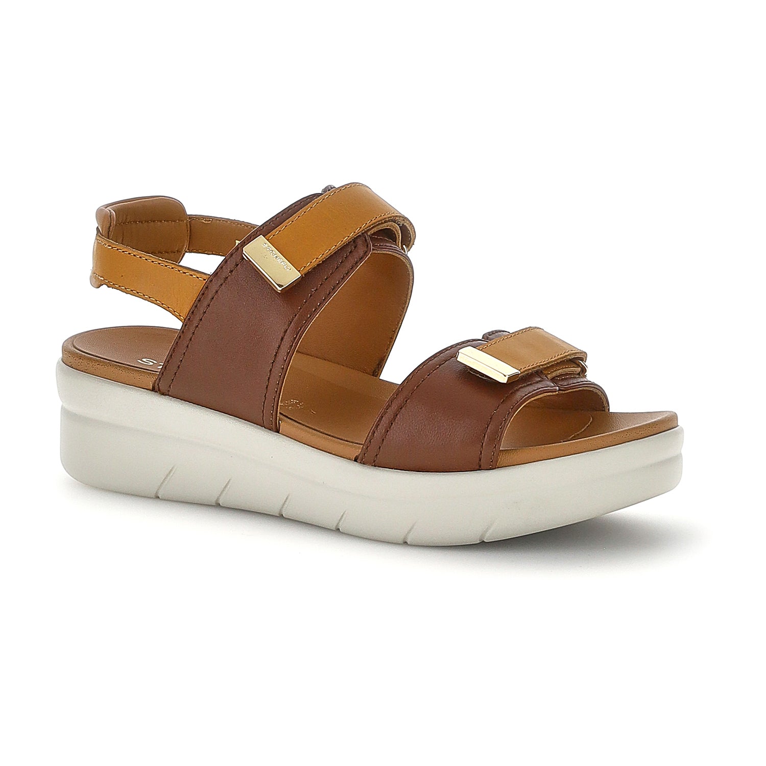 DONNA SANDALI CON ZEPPA AQUA 20 MARRONE 223661 EFI 02