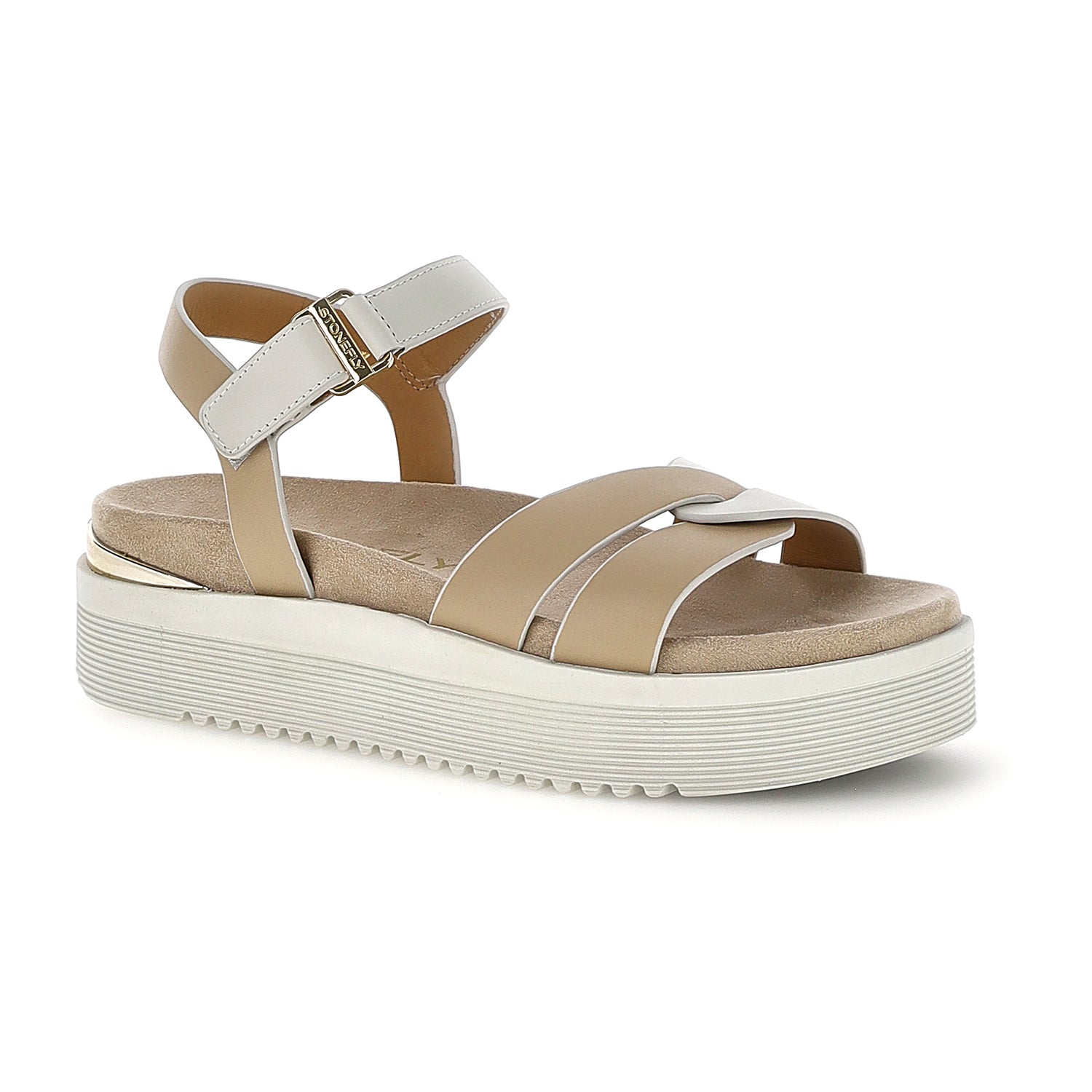 DONNA SANDALI ELENA 3 BEIGE 223697 EGB 02