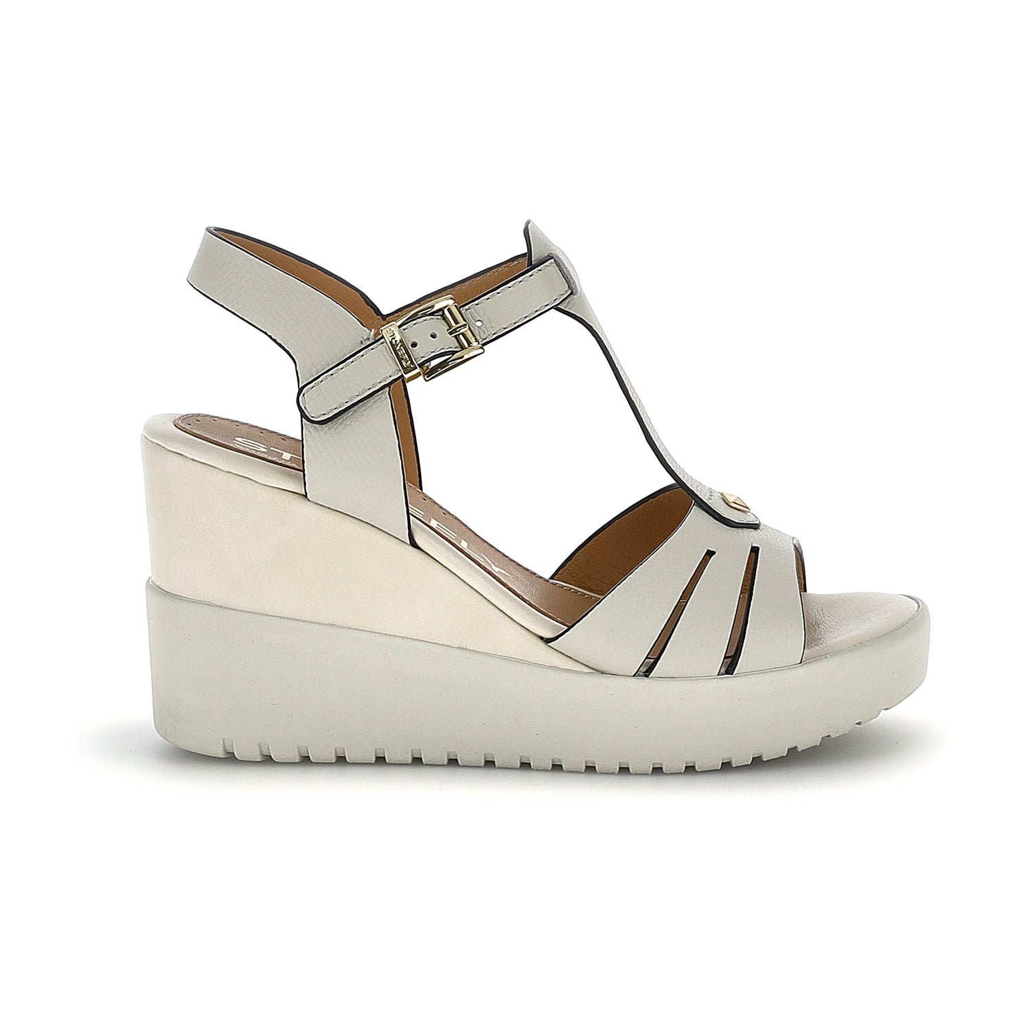 DONNA SANDALI CON ZEPPA ELY 24 BEIGE 223698 202 01