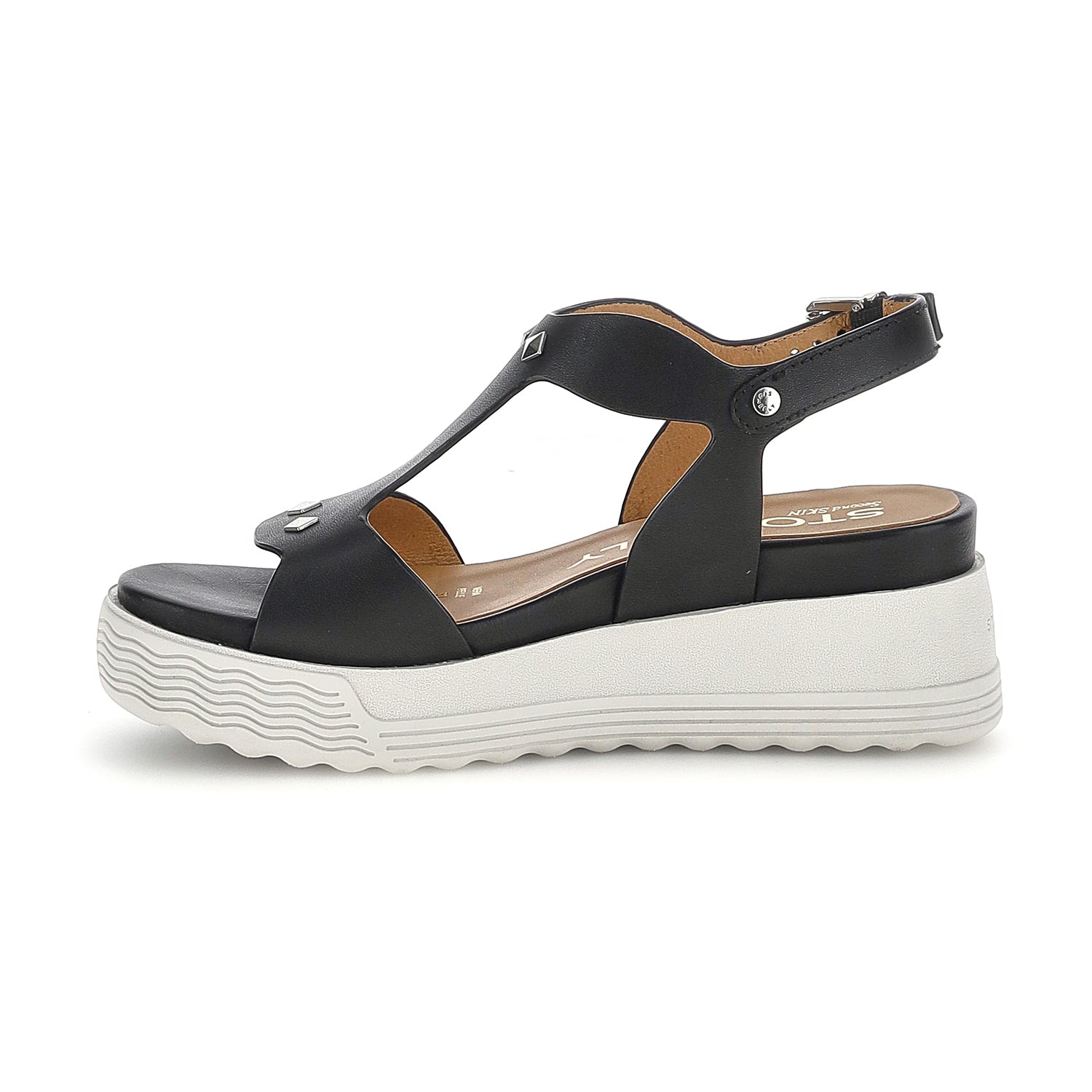 DONNA SANDALI CON ZEPPA PARKY 36 NERO 223717 000 03