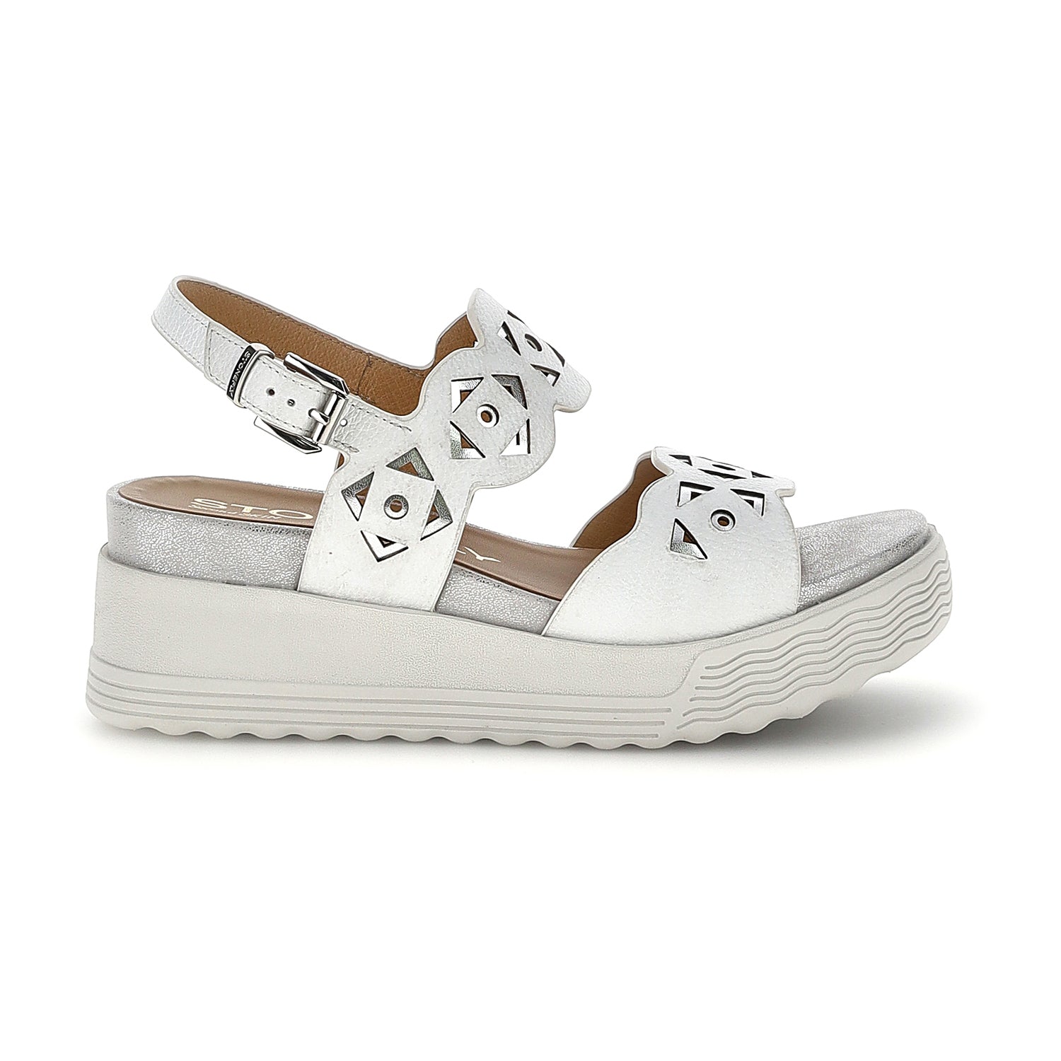 DONNA SANDALI CON ZEPPA PARKY 37 BIANCO 223718 010 01