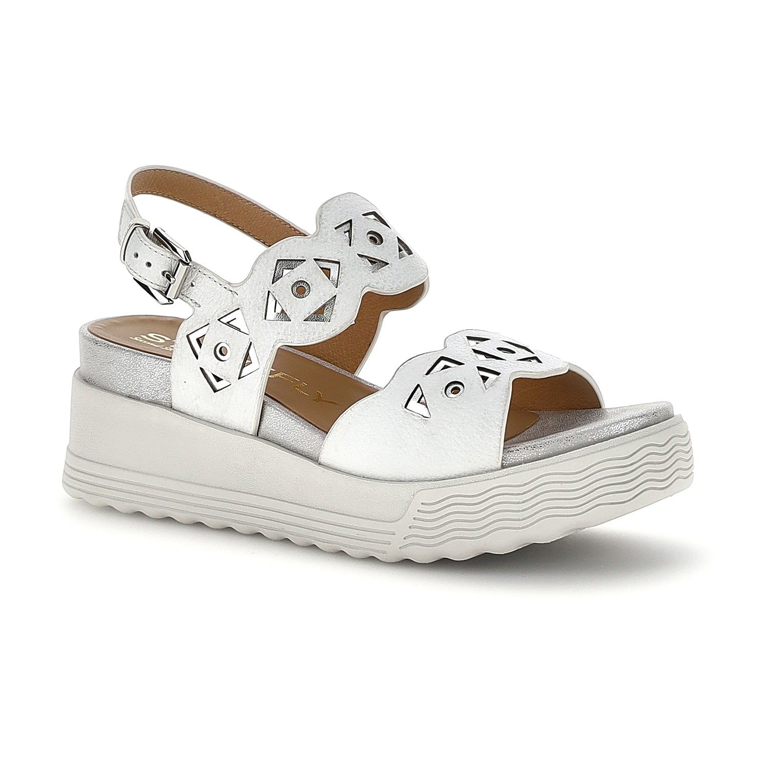 DONNA SANDALI CON ZEPPA PARKY 37 BIANCO 223718 010 02