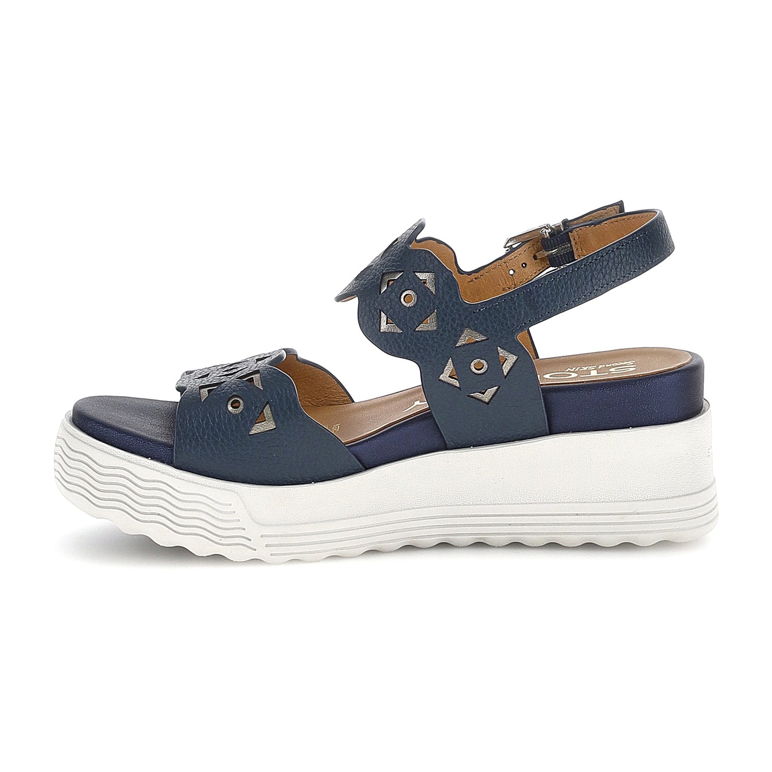 DONNA SANDALI CON ZEPPA PARKY 37 BLU SCURO 223718 144 03