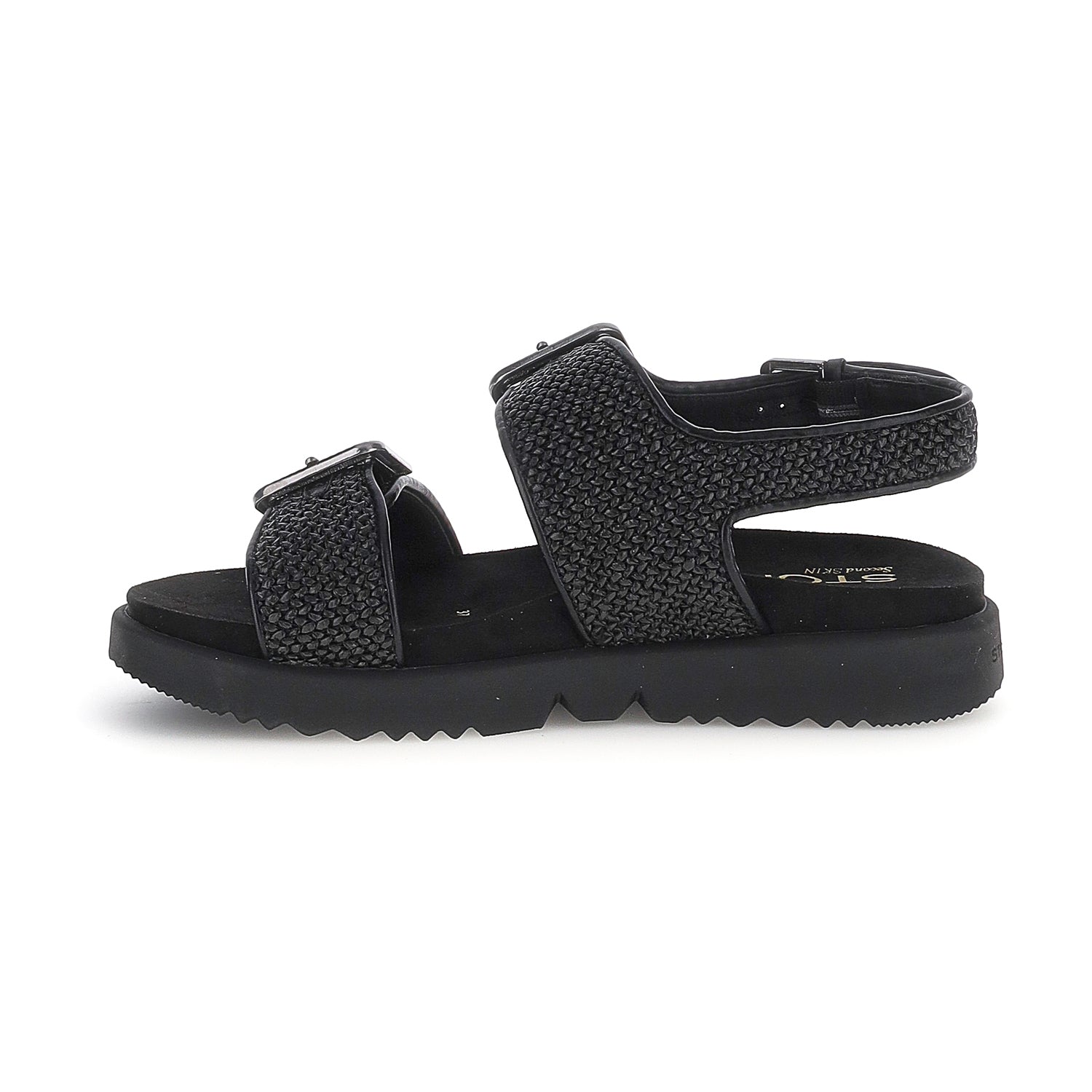 DONNA SANDALI CON ZEPPA RIVA 19 NERO 223727 000 03